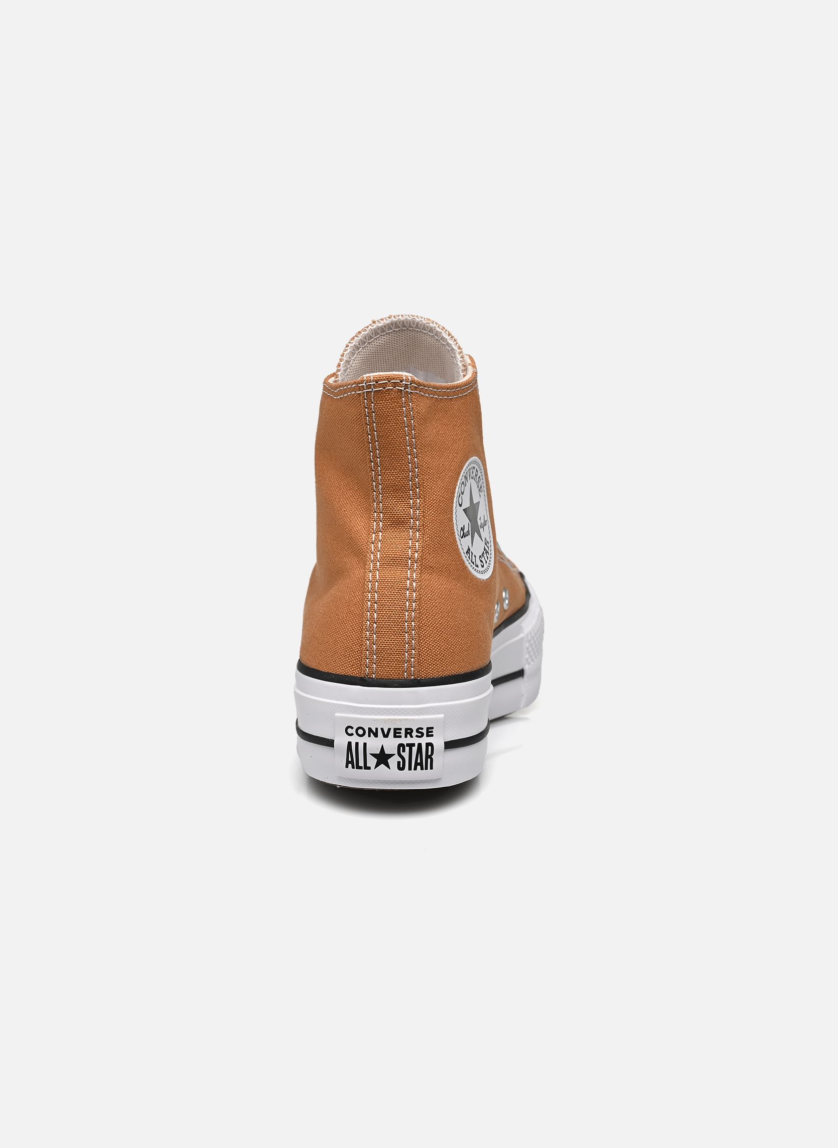Baskets toile Chuck Taylor All Star Lift Hi femme marron Converse Baskets toile Chuck Taylor All Star Lift Hi femme marron GINGERSNAP/WHITE/BLACK