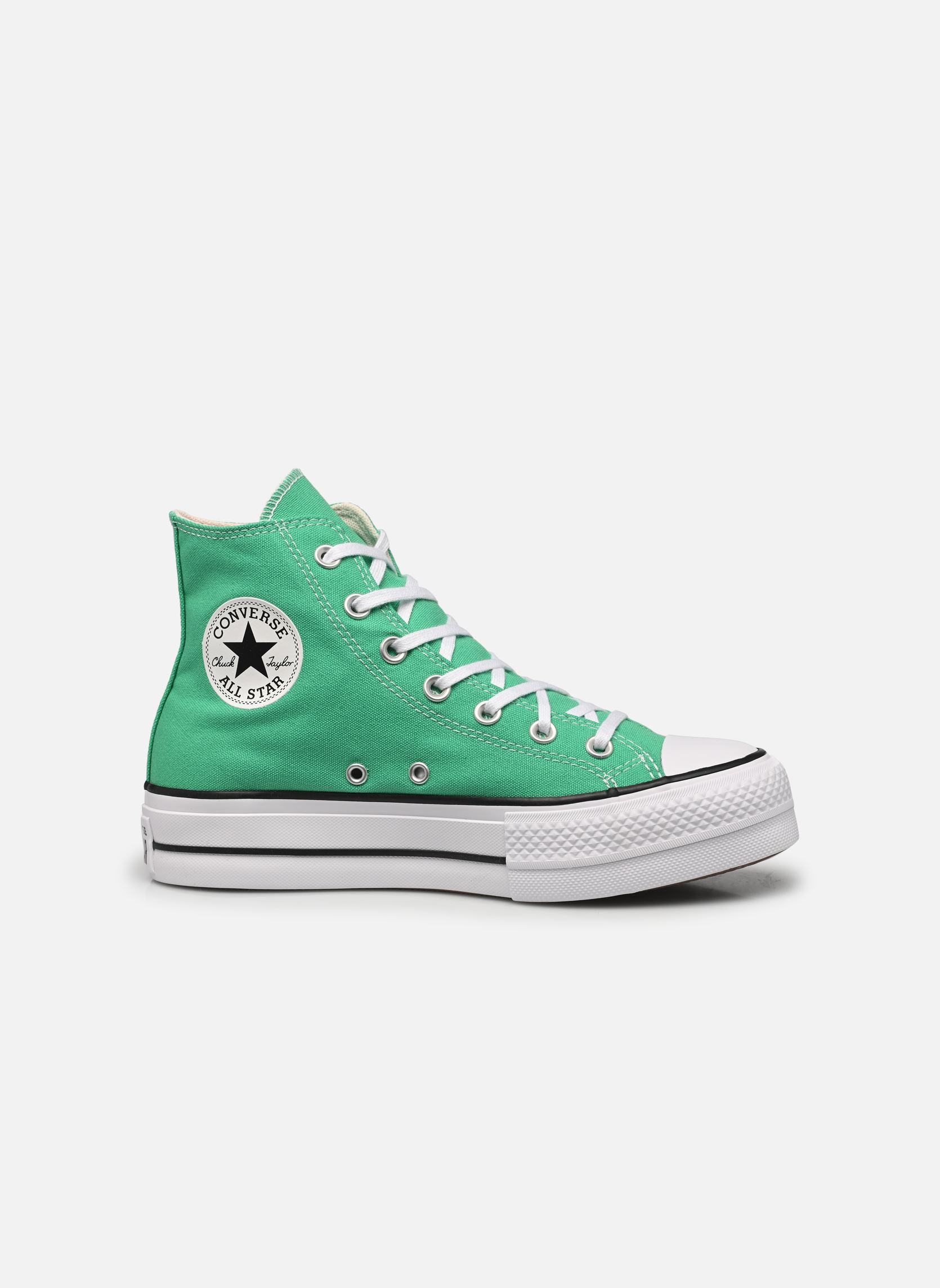 Baskets toile Chuck Taylor All Star Lift Hi femme vert Converse Baskets toile Chuck Taylor All Star Lift Hi femme vert APEX GREEN