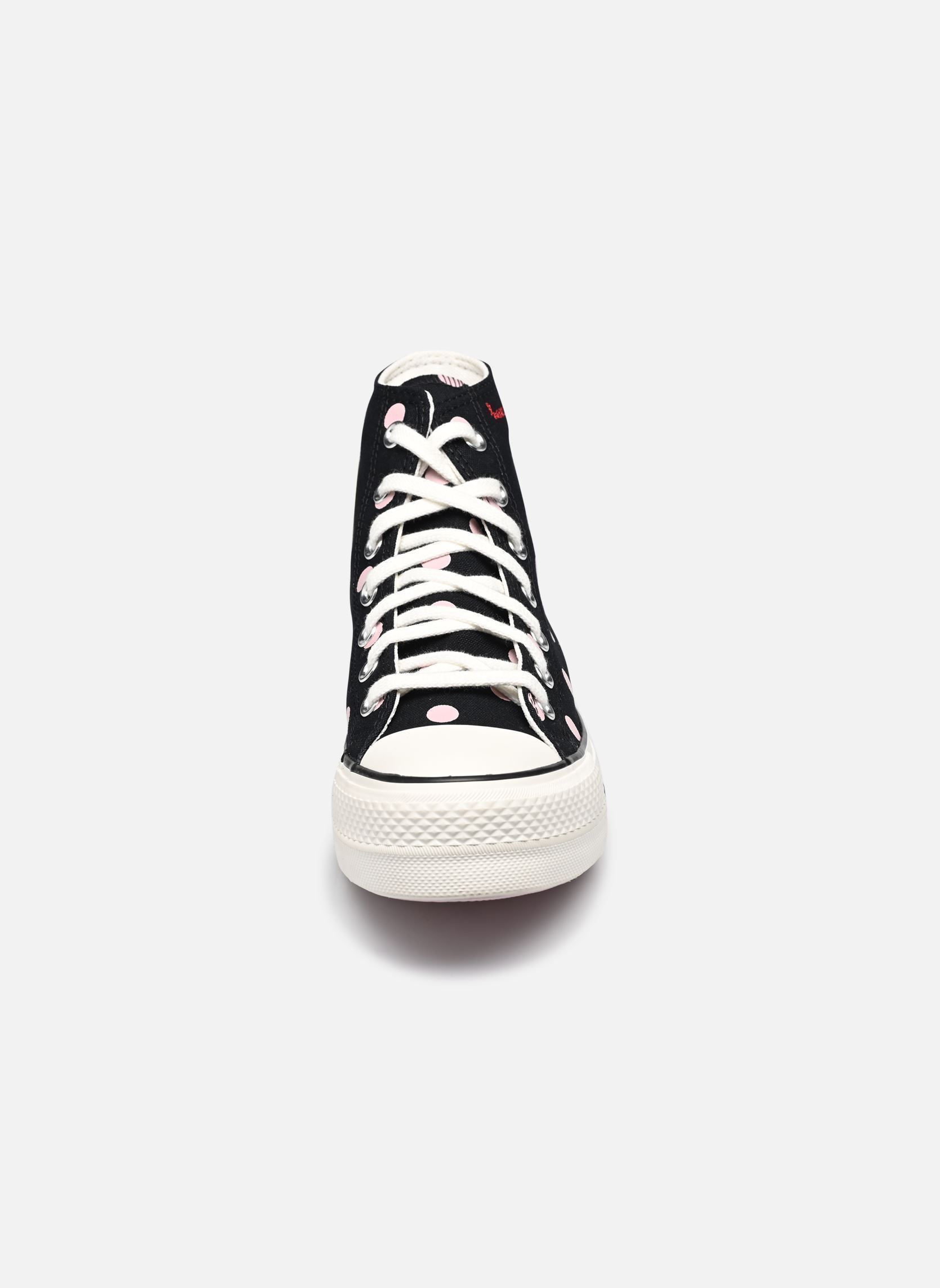 Baskets toile Chuck Taylor All Star Lift Hi femme noir Converse Baskets toile Chuck Taylor All Star Lift Hi femme noir BLACK/SUMMIT PINK/EGRET