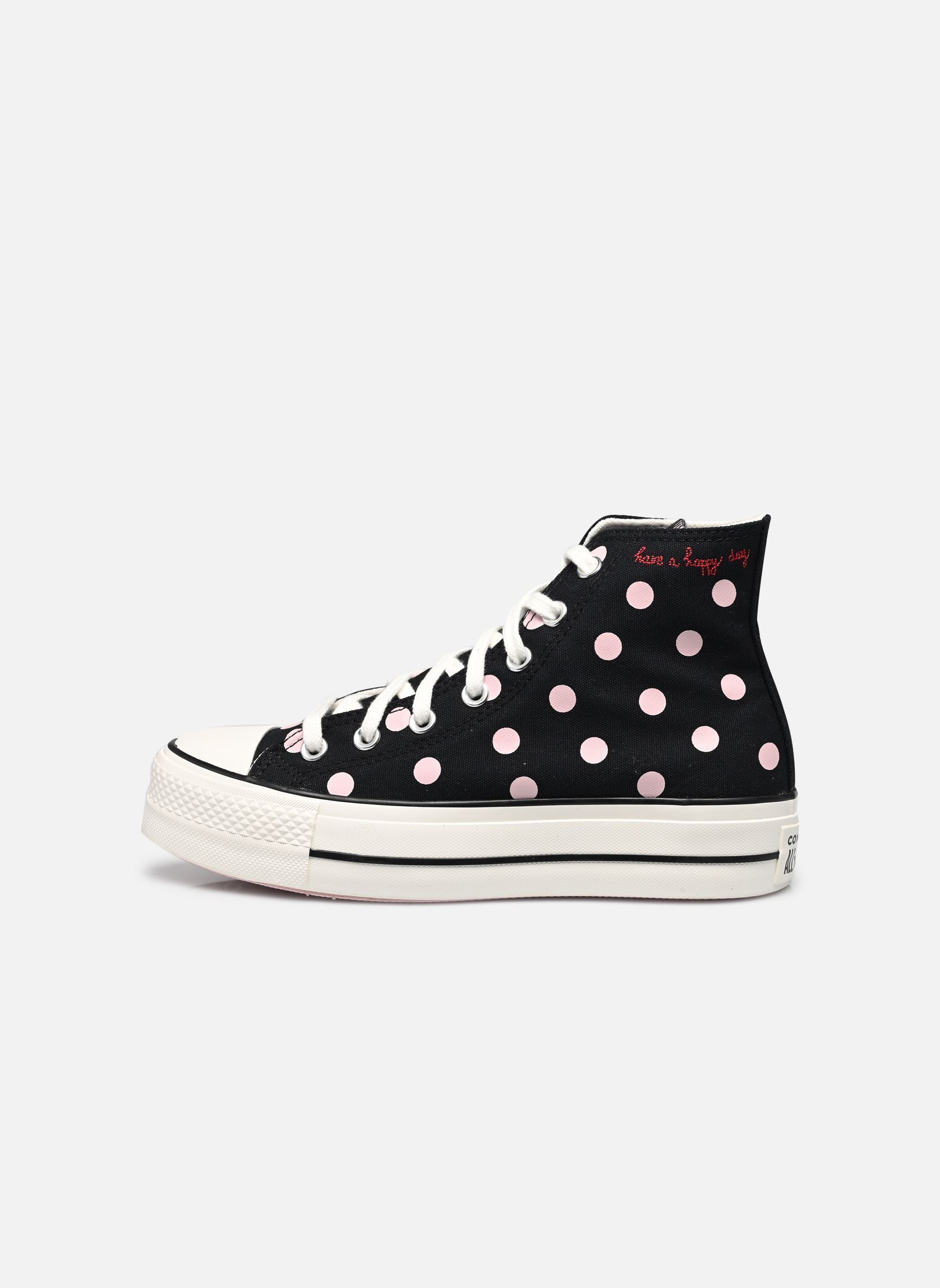 Baskets toile Chuck Taylor All Star Lift Hi femme noir Converse Baskets toile Chuck Taylor All Star Lift Hi femme noir BLACK/SUMMIT PINK/EGRET
