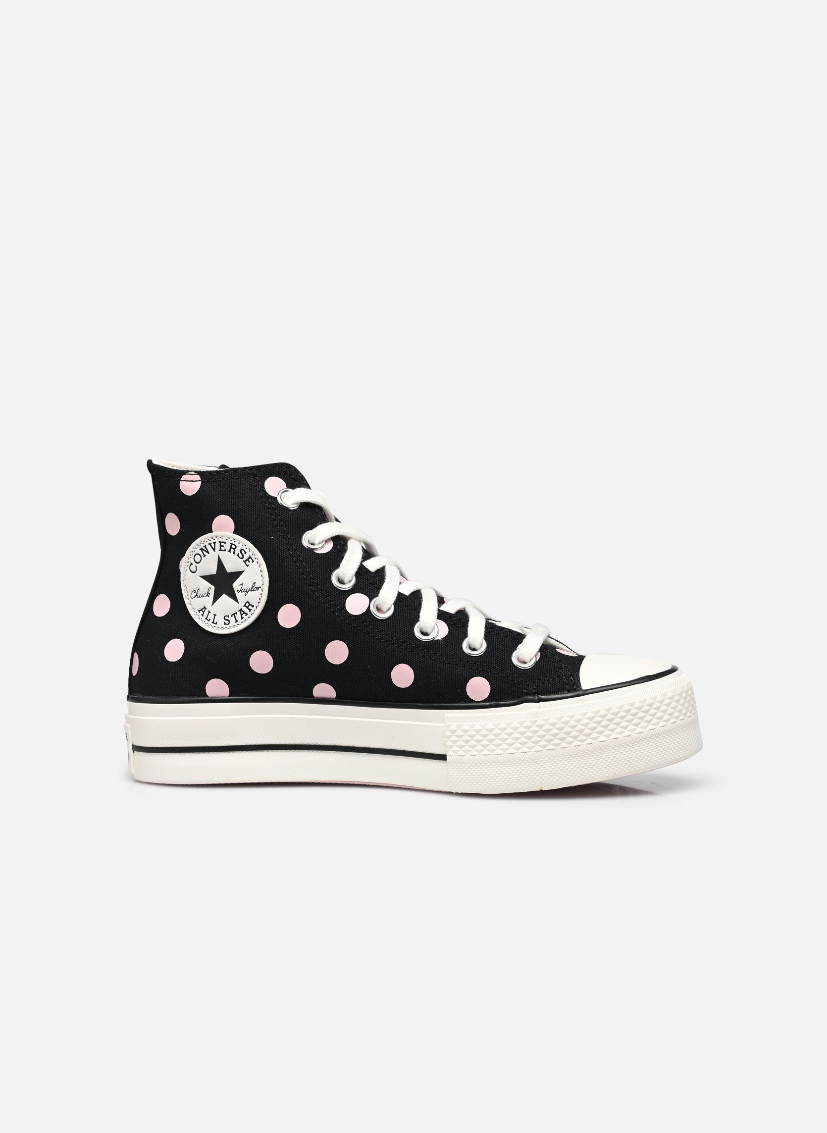Baskets toile Chuck Taylor All Star Lift Hi femme noir Converse Baskets toile Chuck Taylor All Star Lift Hi femme noir BLACK/SUMMIT PINK/EGRET