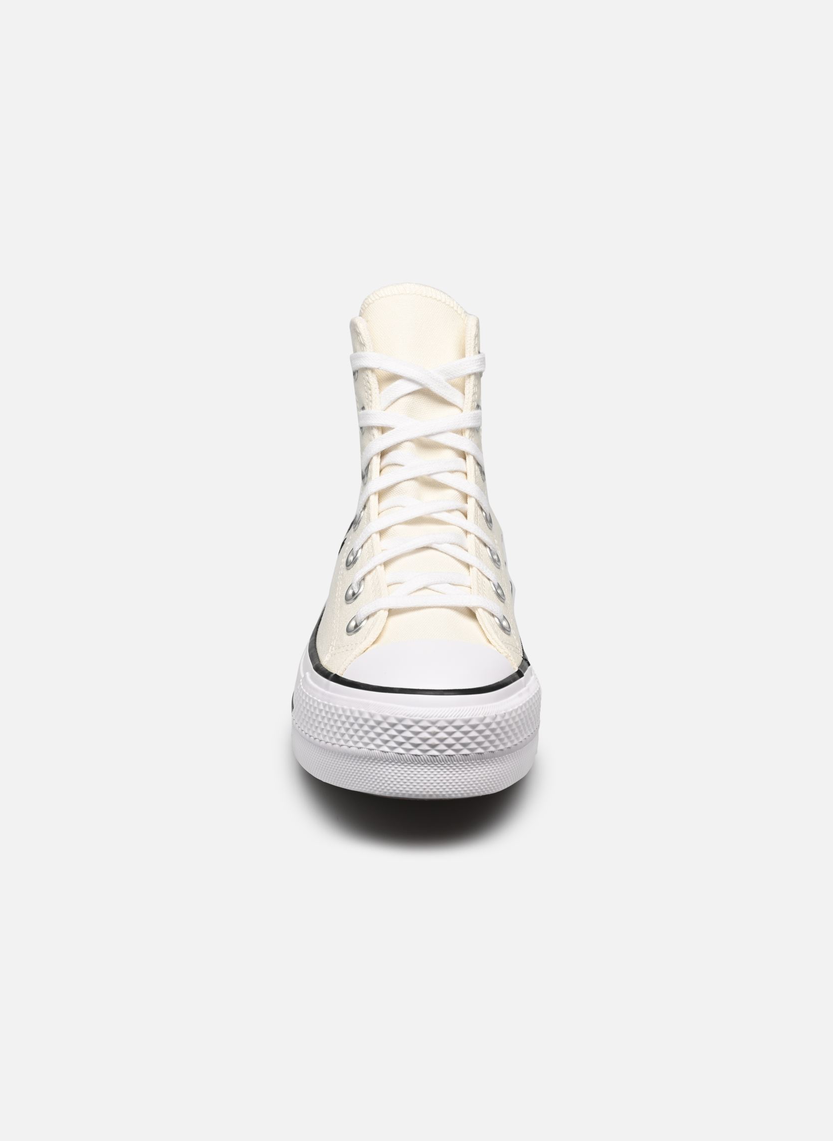 Baskets toile Chuck Taylor All Star Lift Hi femme blanc Converse Baskets toile Chuck Taylor All Star Lift Hi femme blanc EGRET/COASTAL DUNE/BLACK