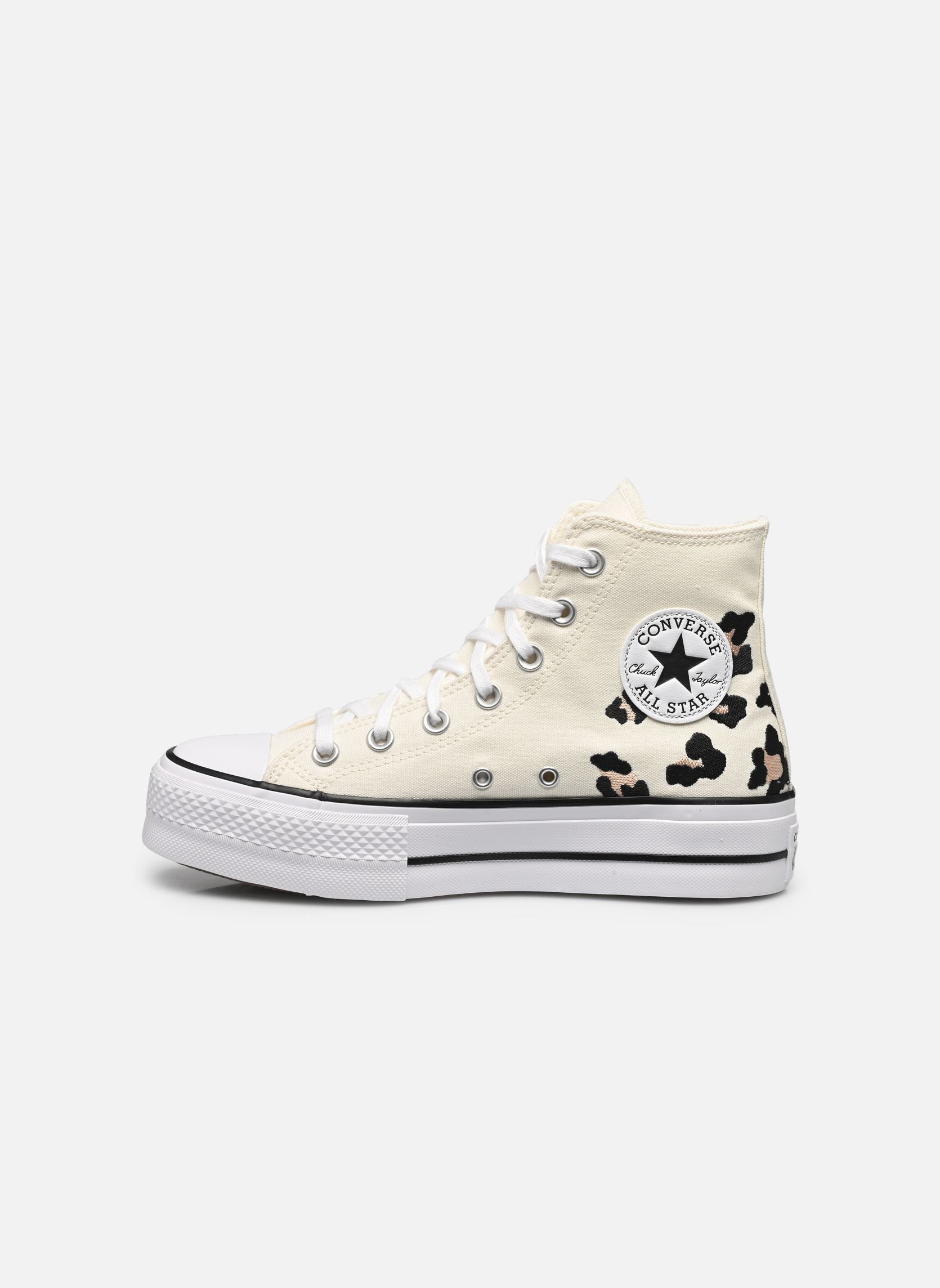 Baskets toile Chuck Taylor All Star Lift Hi femme blanc Converse Baskets toile Chuck Taylor All Star Lift Hi femme blanc EGRET/COASTAL DUNE/BLACK