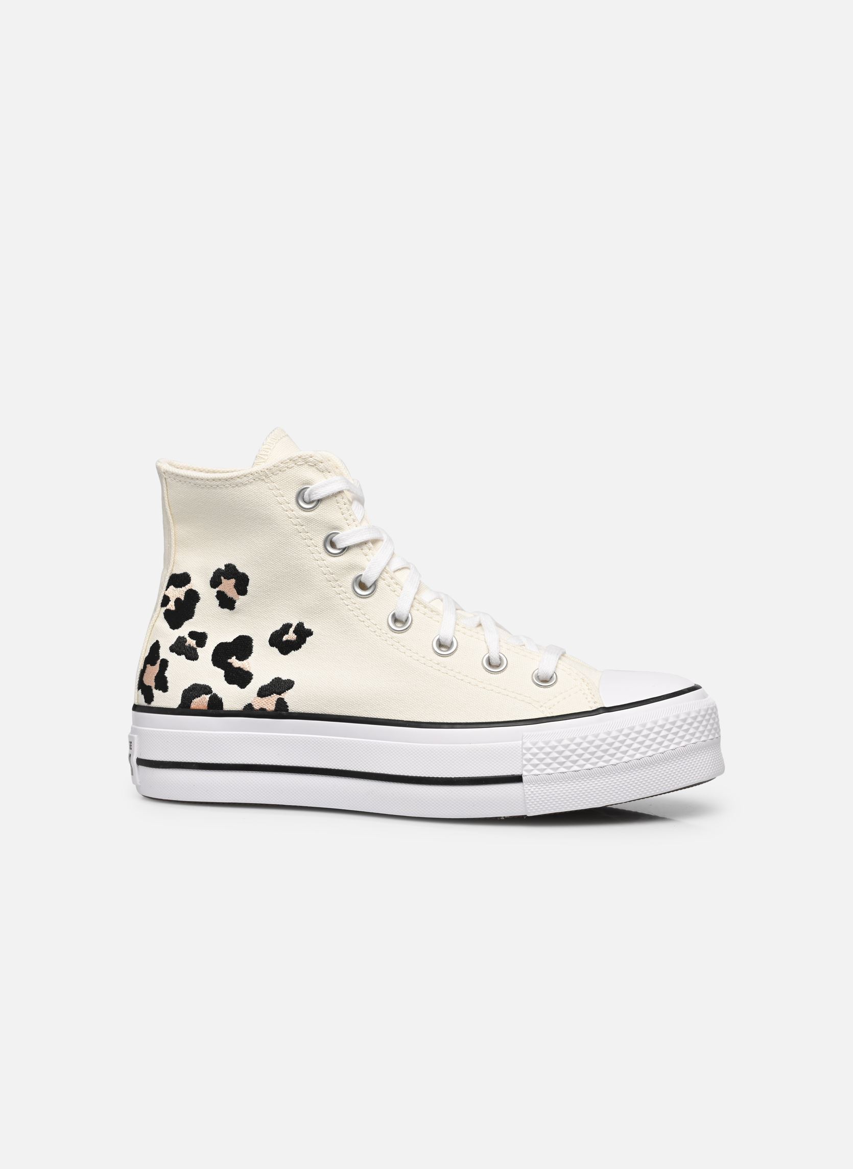 Baskets toile Chuck Taylor All Star Lift Hi femme blanc Converse Baskets toile Chuck Taylor All Star Lift Hi femme blanc EGRET/COASTAL DUNE/BLACK