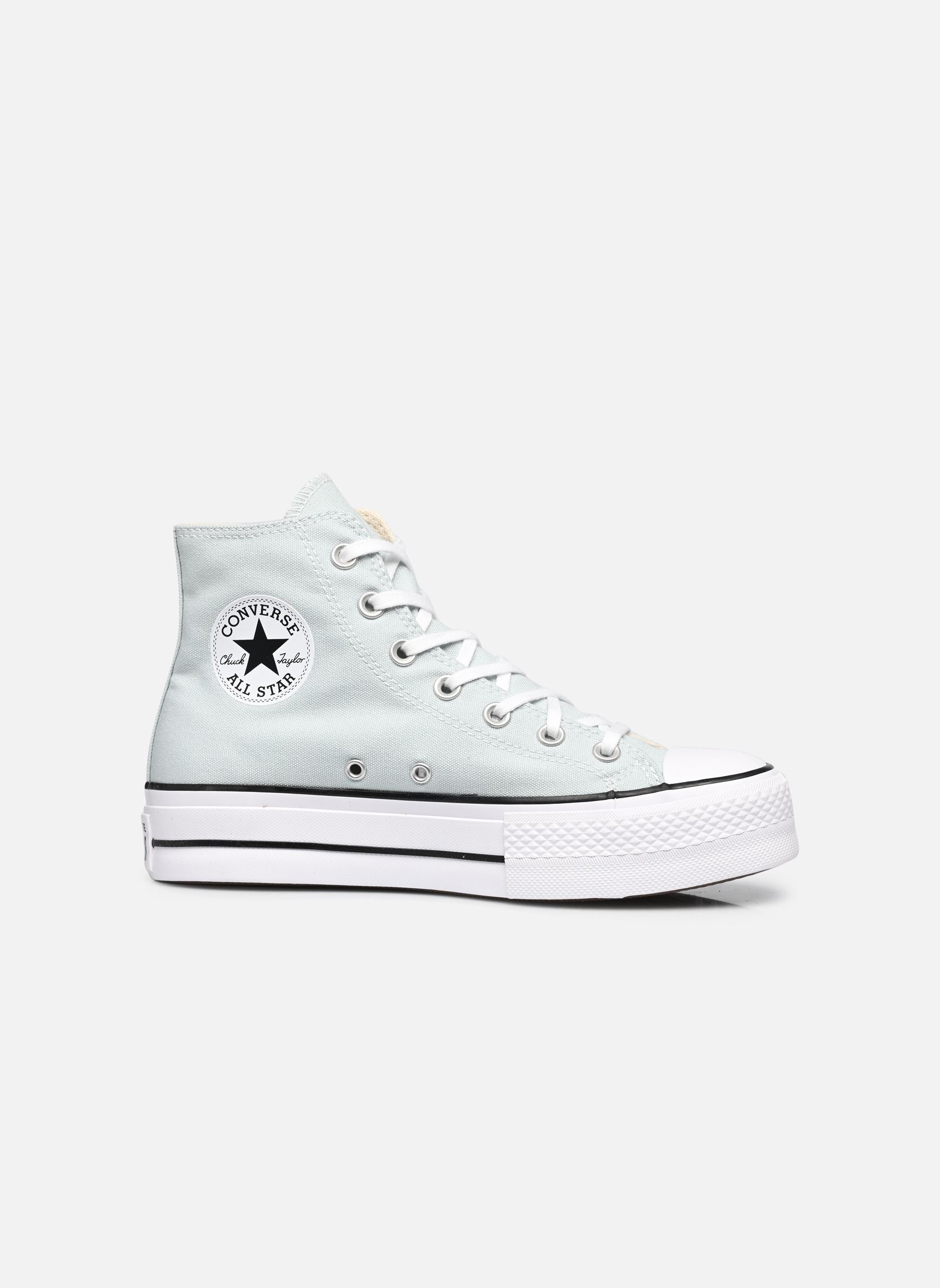 Print sneakers Chuck Taylor All Star Lift Hi dames blauw Converse Print sneakers Chuck Taylor All Star Lift Hi dames blauw YOU DEW YOU/WHITE/BLACK