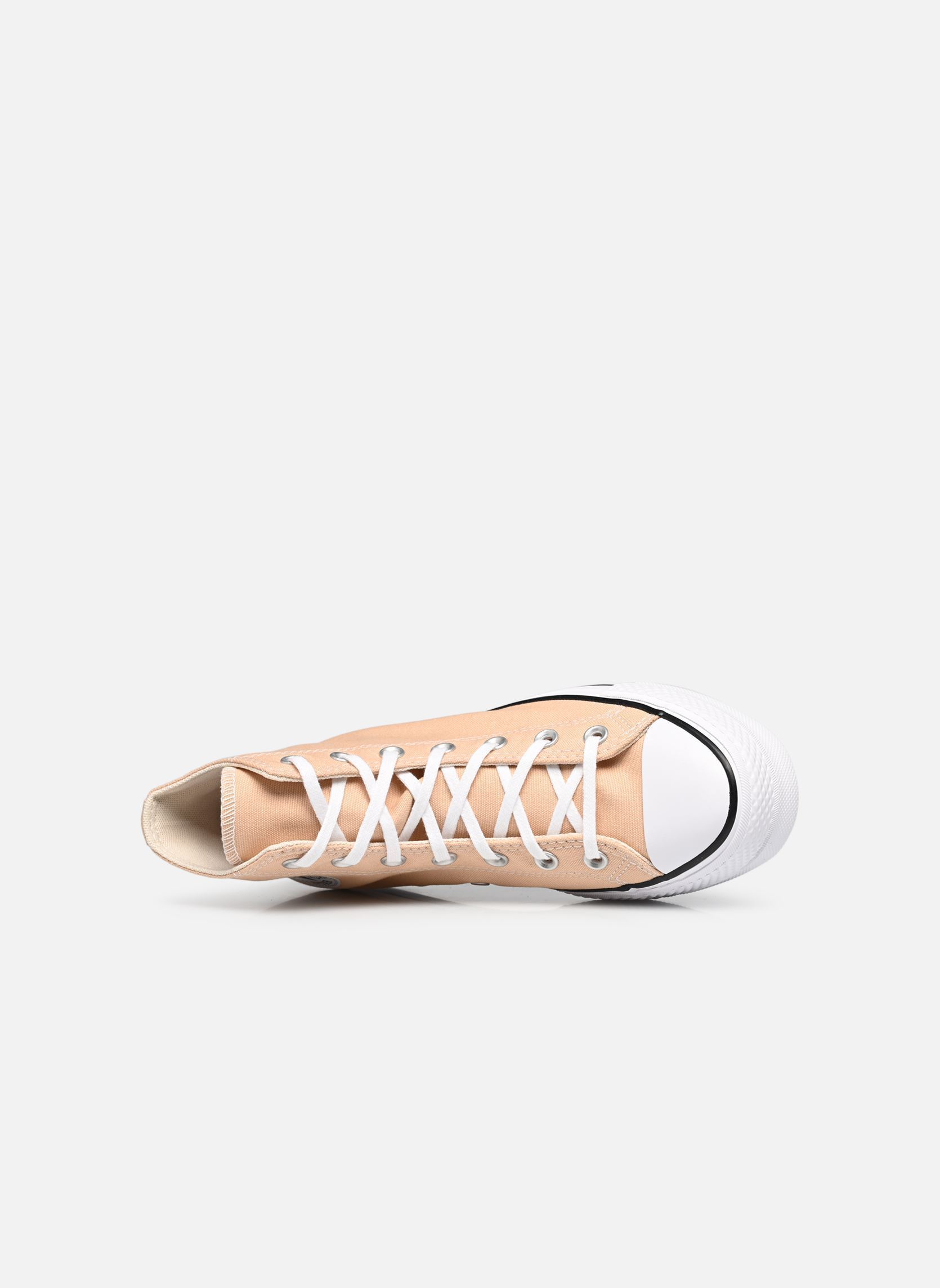 Leinen-Sneaker Chuck Taylor All Star Lift Hi damen beige Converse Leinen-Sneaker Chuck Taylor All Star Lift Hi damen beige COASTAL DUNE /WHITE/BLACK