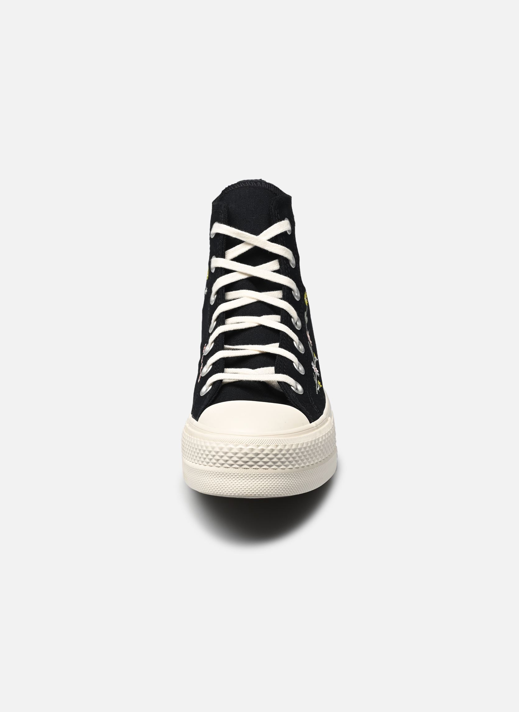 Sneakers di tela Chuck Taylor All Star Lift Hi donna nero Converse Sneakers di tela Chuck Taylor All Star Lift Hi donna nero BLACK/EGRET/FLAMINGO FADE