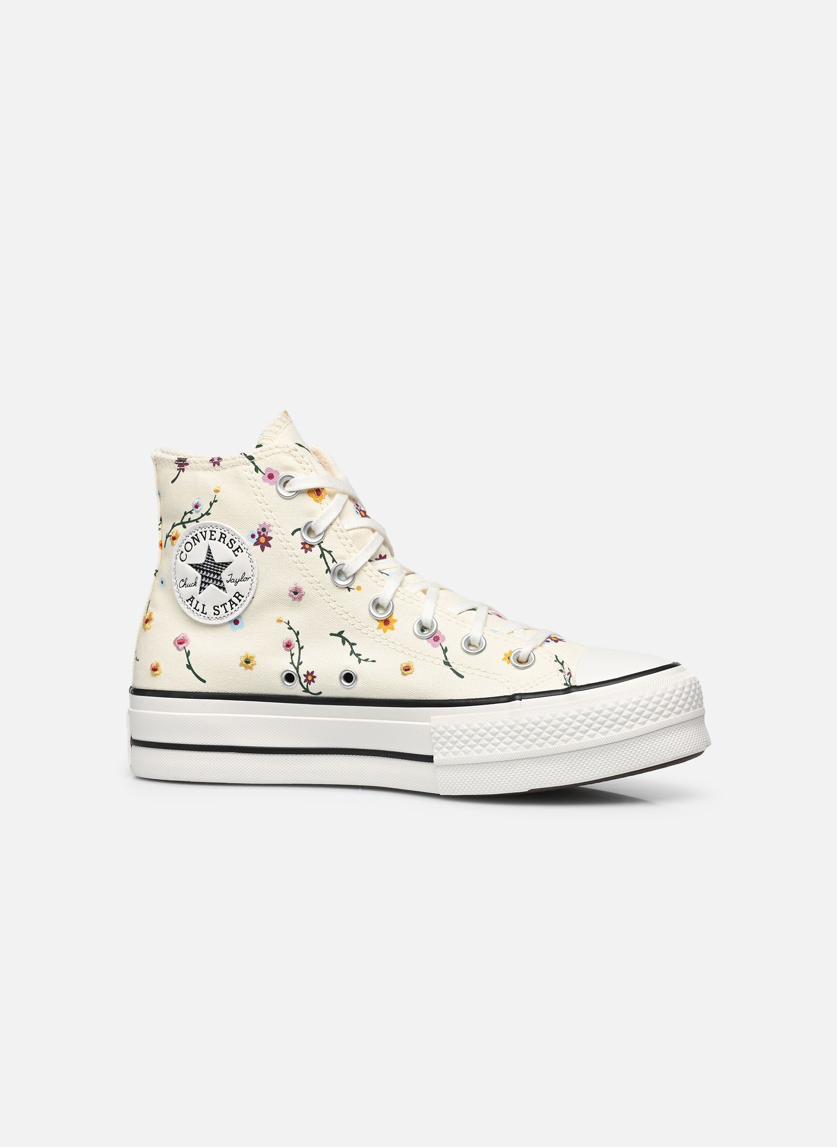 Sneakers di tela Chuck Taylor All Star Lift Hi donna bianco Converse Sneakers di tela Chuck Taylor All Star Lift Hi donna bianco EGRET/VINTAGE WHITE/BLACK