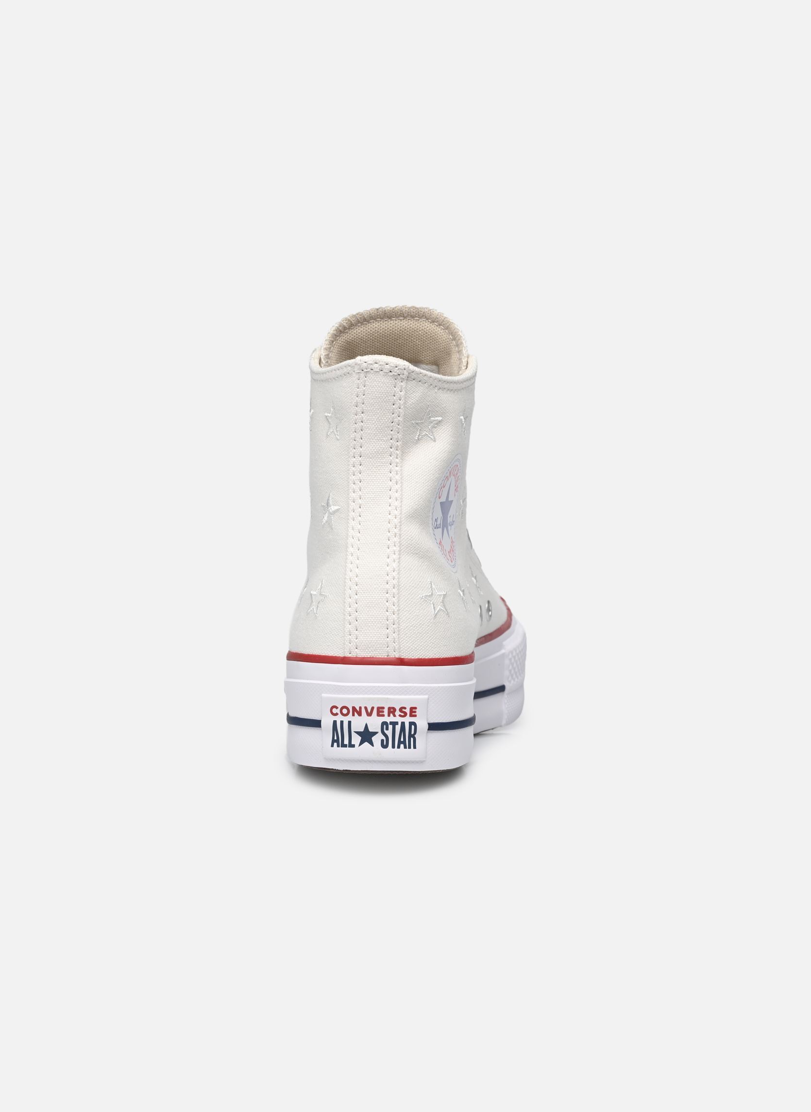 Baskets toile Chuck Taylor All Star Lift Hi femme blanc Converse Baskets toile Chuck Taylor All Star Lift Hi femme blanc VINTAGE WHITE/RED/NAVY