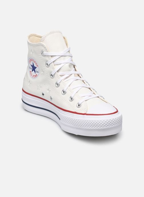 Converse Leinen-Sneaker Chuck Taylor All Star Lift Hi damen weiß