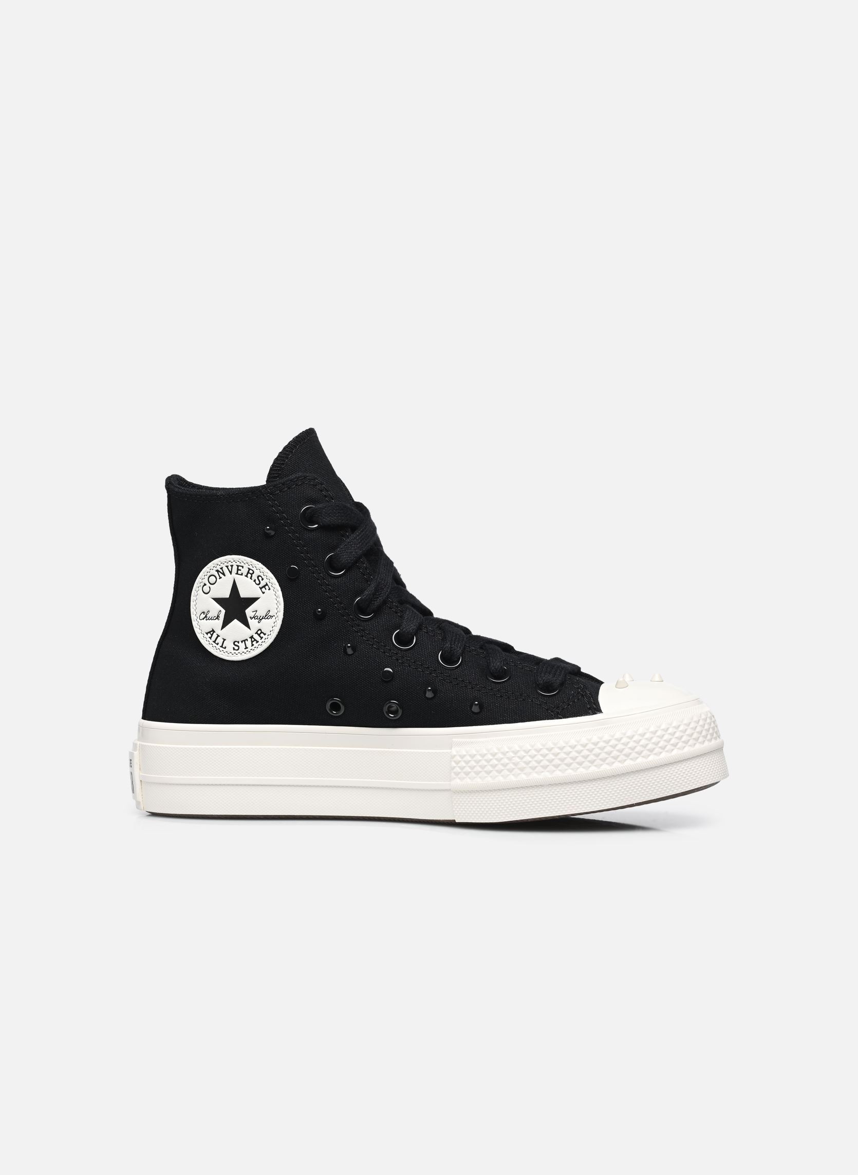 Zapatillas de lona Chuck Taylor All Star Lift Hi mujer negro Converse Zapatillas de lona Chuck Taylor All Star Lift Hi mujer negro BLACK/VINTAGE WHITE/BLACK