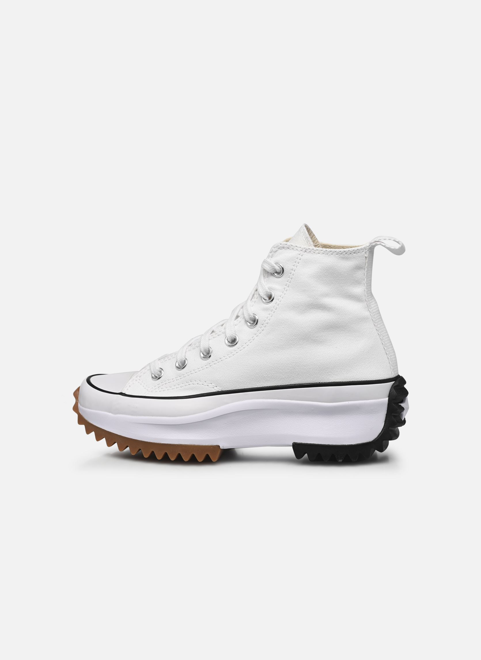 Leinen-Sneaker Run Star Hike Hi damen weiß Converse Leinen-Sneaker Run Star Hike Hi damen weiß WHITE/BLACK/GUM