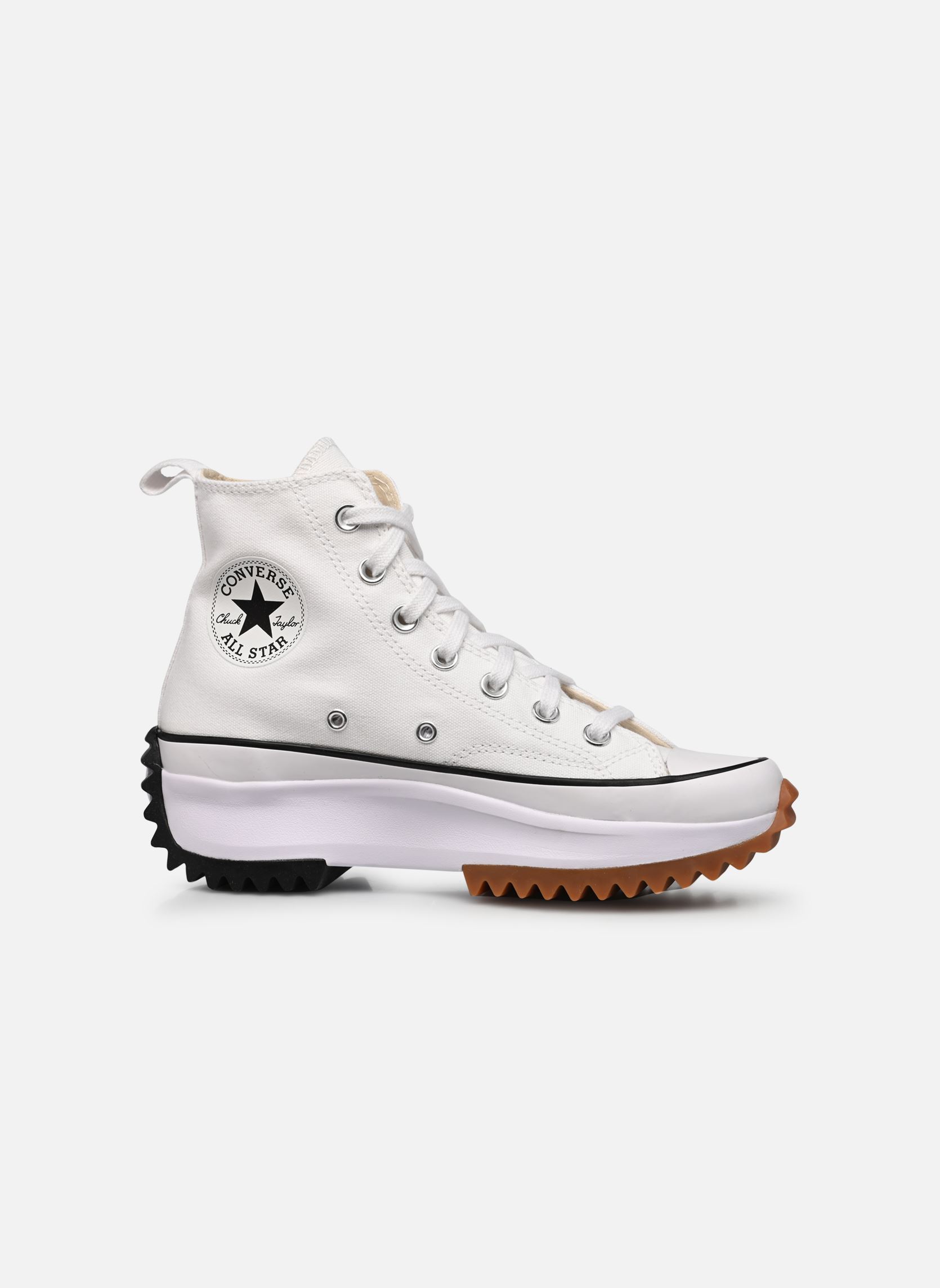 Leinen-Sneaker Run Star Hike Hi damen weiß Converse Leinen-Sneaker Run Star Hike Hi damen weiß WHITE/BLACK/GUM