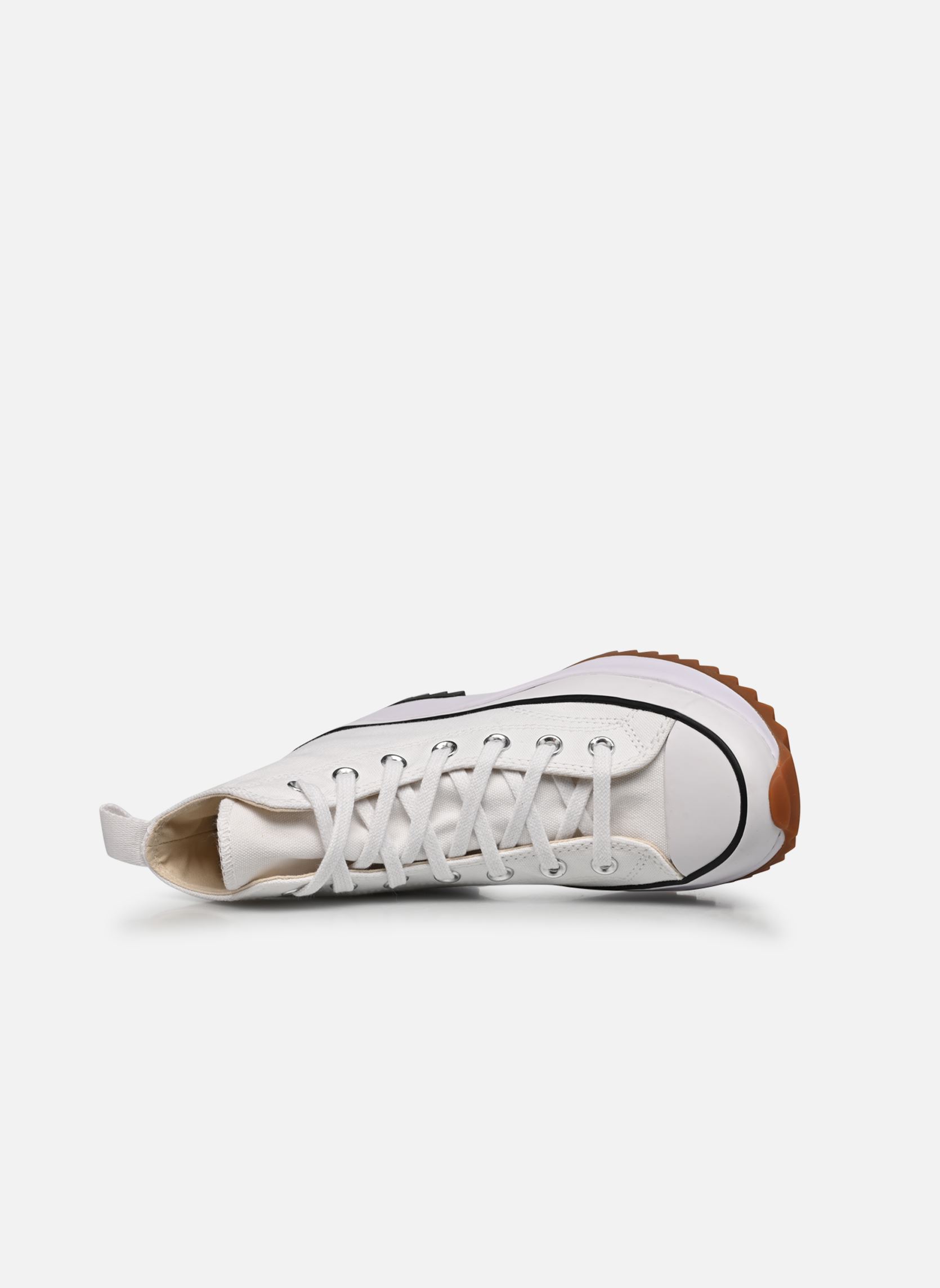 Leinen-Sneaker Run Star Hike Hi damen weiß Converse Leinen-Sneaker Run Star Hike Hi damen weiß WHITE/BLACK/GUM