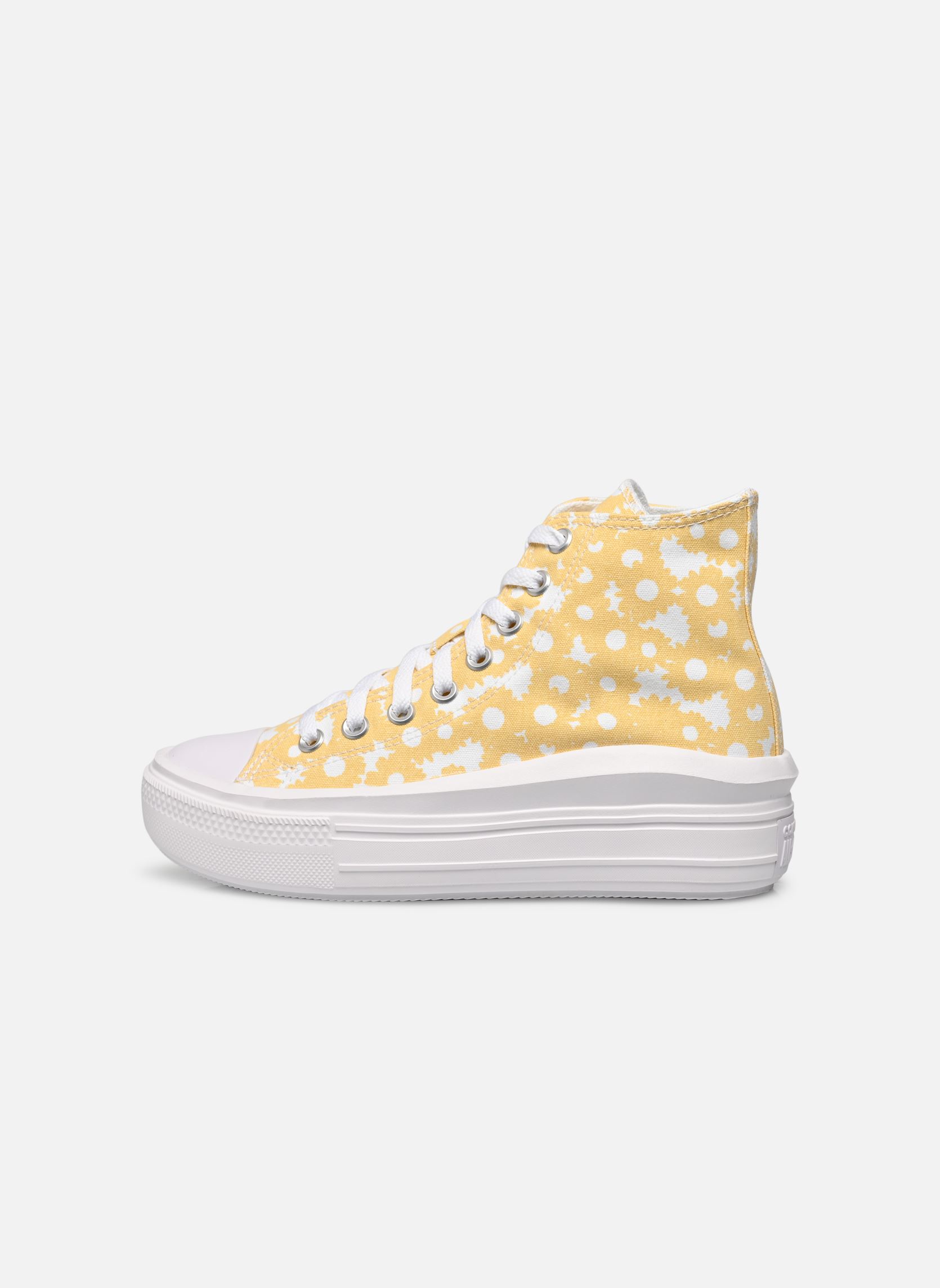 Zapatillas de lona Chuck Taylor All Star Move Hi mujer amarillo Converse Zapatillas de lona Chuck Taylor All Star Move Hi mujer amarillo CYBER MANGO/WHITE/WHITE
