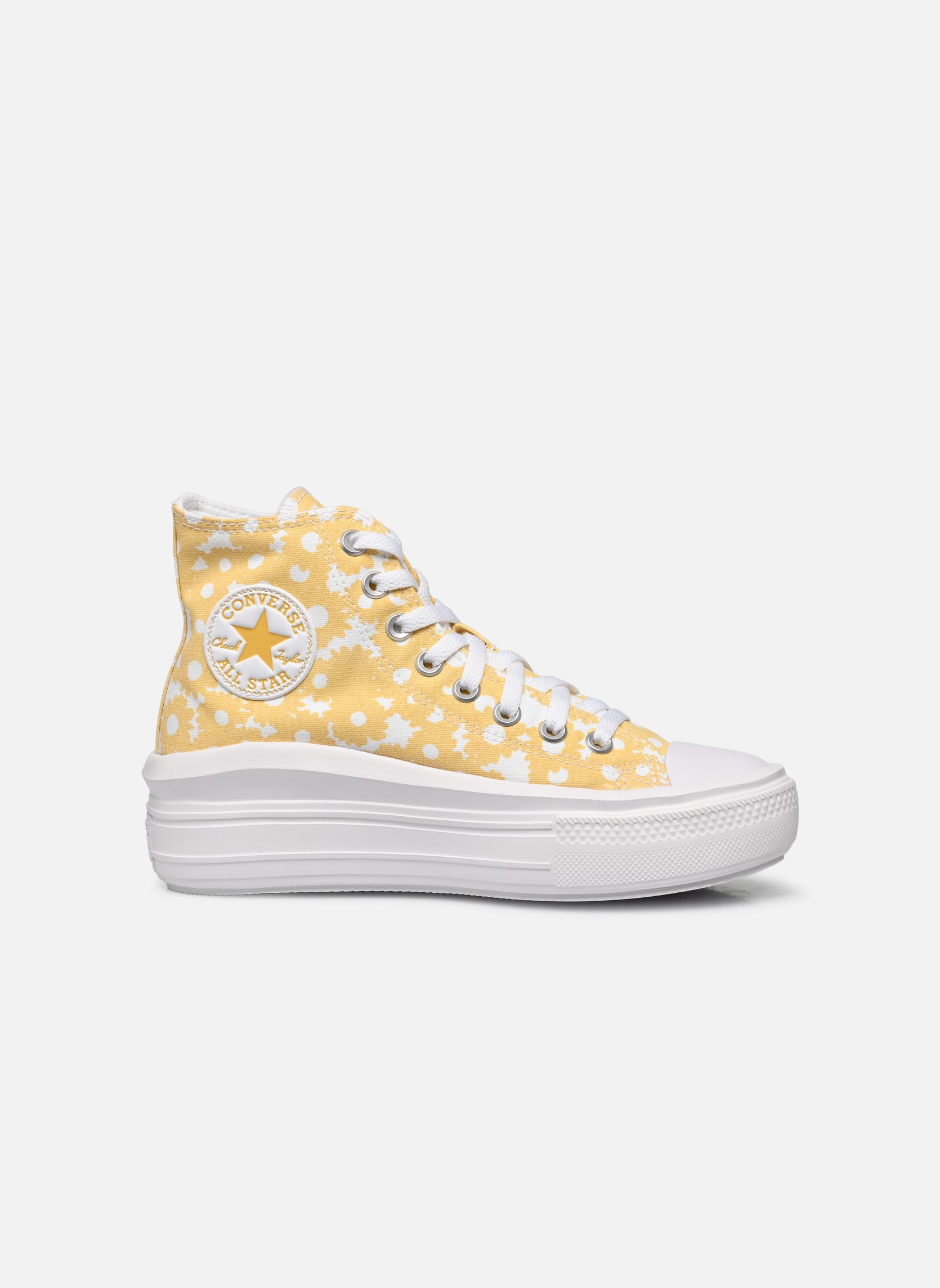 Zapatillas de lona Chuck Taylor All Star Move Hi mujer amarillo Converse Zapatillas de lona Chuck Taylor All Star Move Hi mujer amarillo CYBER MANGO/WHITE/WHITE