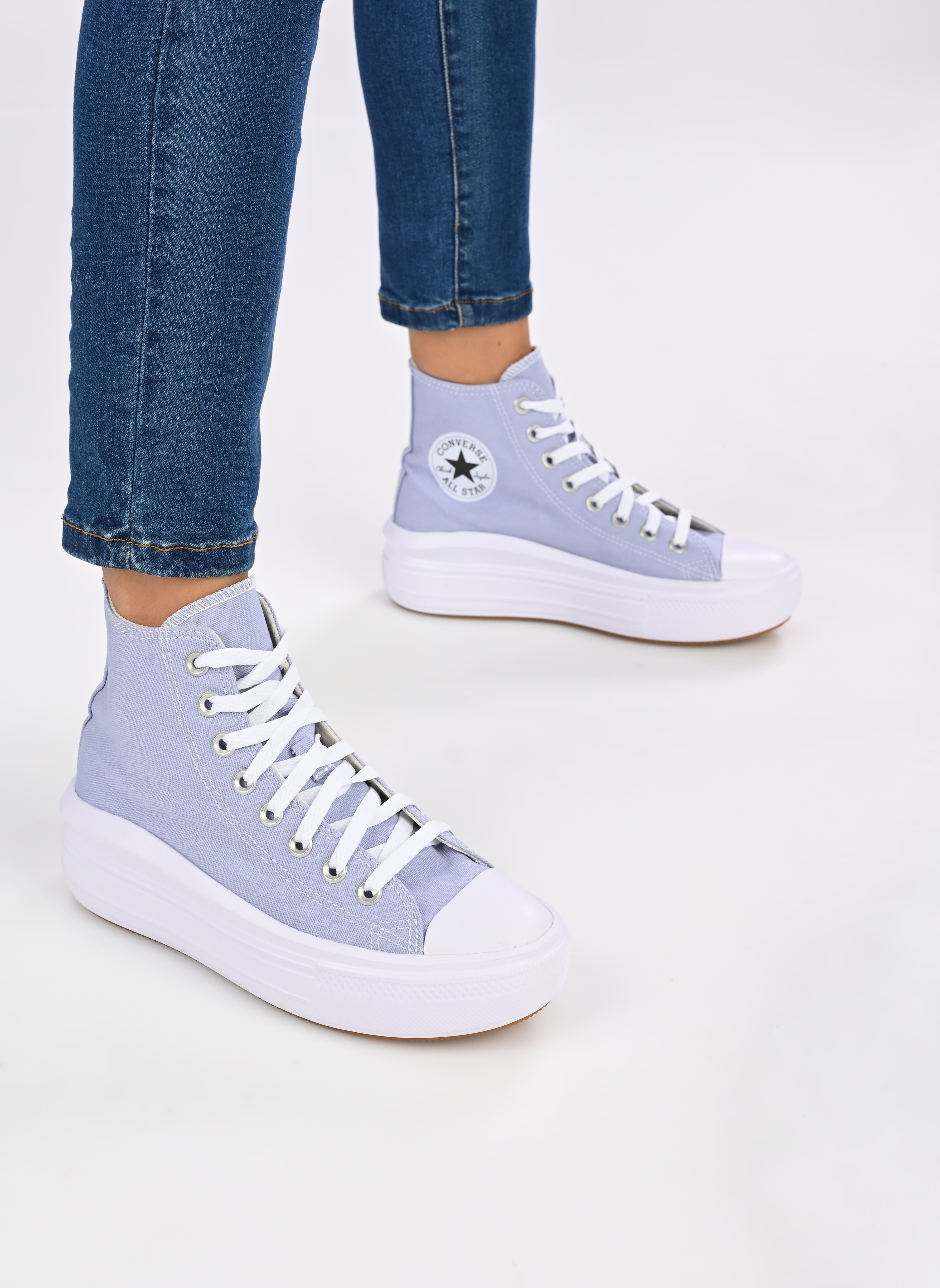 Print sneakers Chuck Taylor All Star Move Hi dames paars Converse Print sneakers Chuck Taylor All Star Move Hi dames paars LILAC PEWTER/WHITE/BLACK