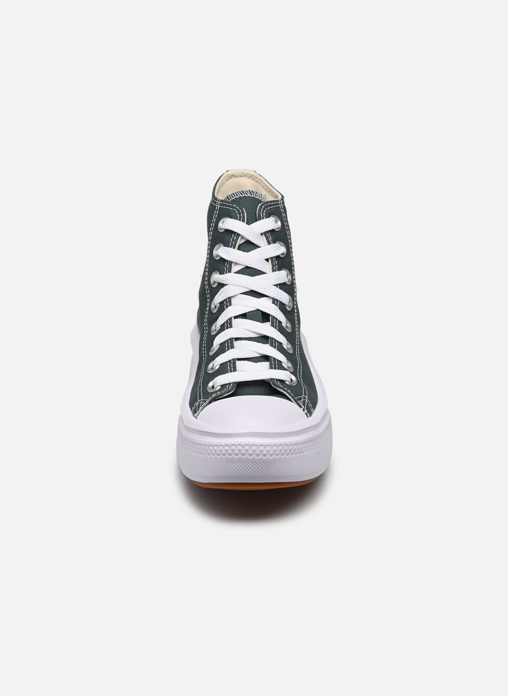 Leinen-Sneaker Chuck Taylor All Star Move Hi damen grün Converse Leinen-Sneaker Chuck Taylor All Star Move Hi damen grün TRUE NATURE/WHITE/BLACK