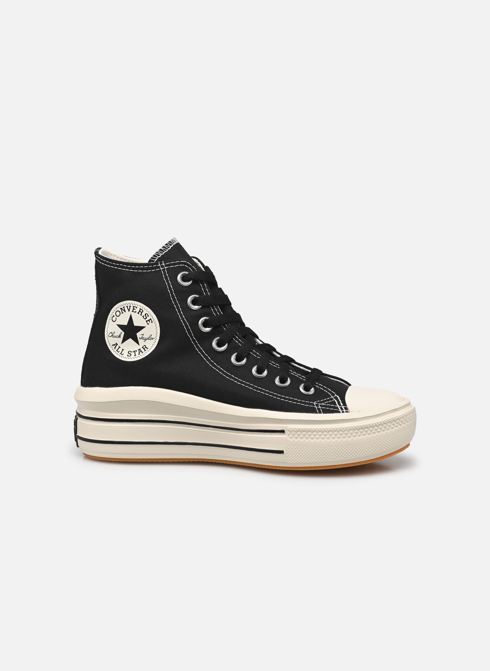 Baskets toile Chuck Taylor All Star Move Hi femme noir Converse Baskets toile Chuck Taylor All Star Move Hi femme noir BLACK/EGRET/BLACK