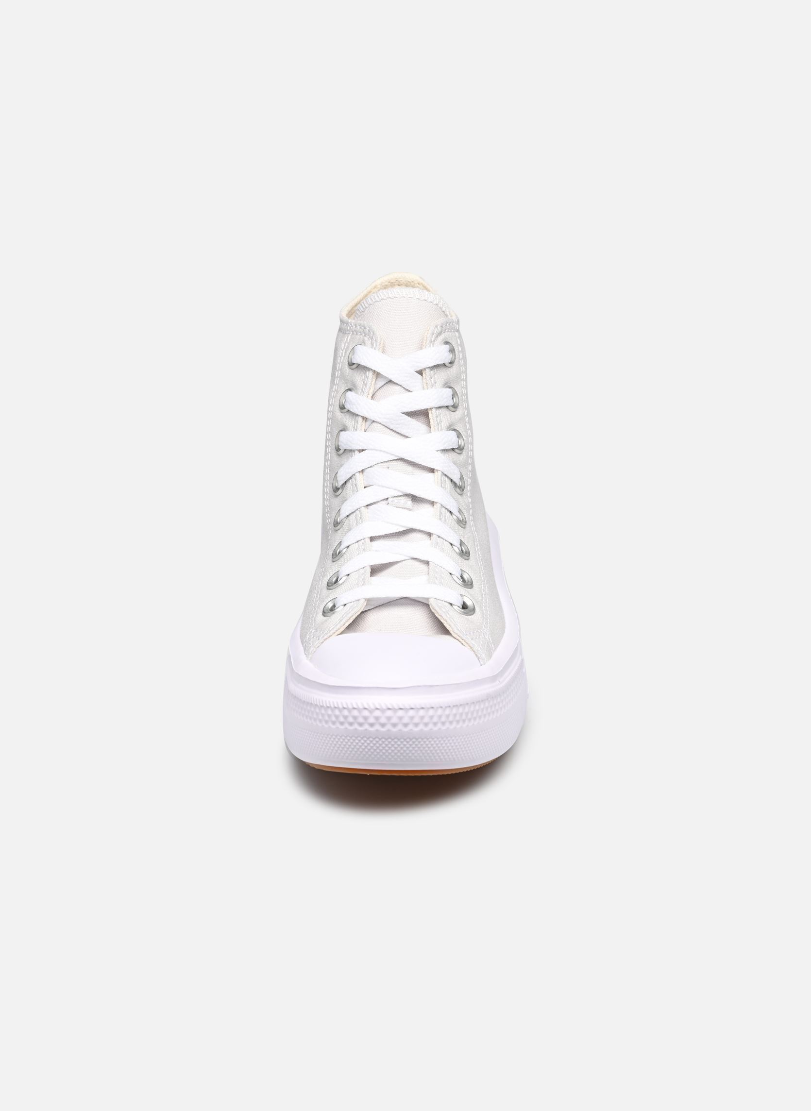 Leinen-Sneaker Chuck Taylor All Star Move Hi damen grau Converse Leinen-Sneaker Chuck Taylor All Star Move Hi damen grau BARELY GREY/WHITE/BLACK