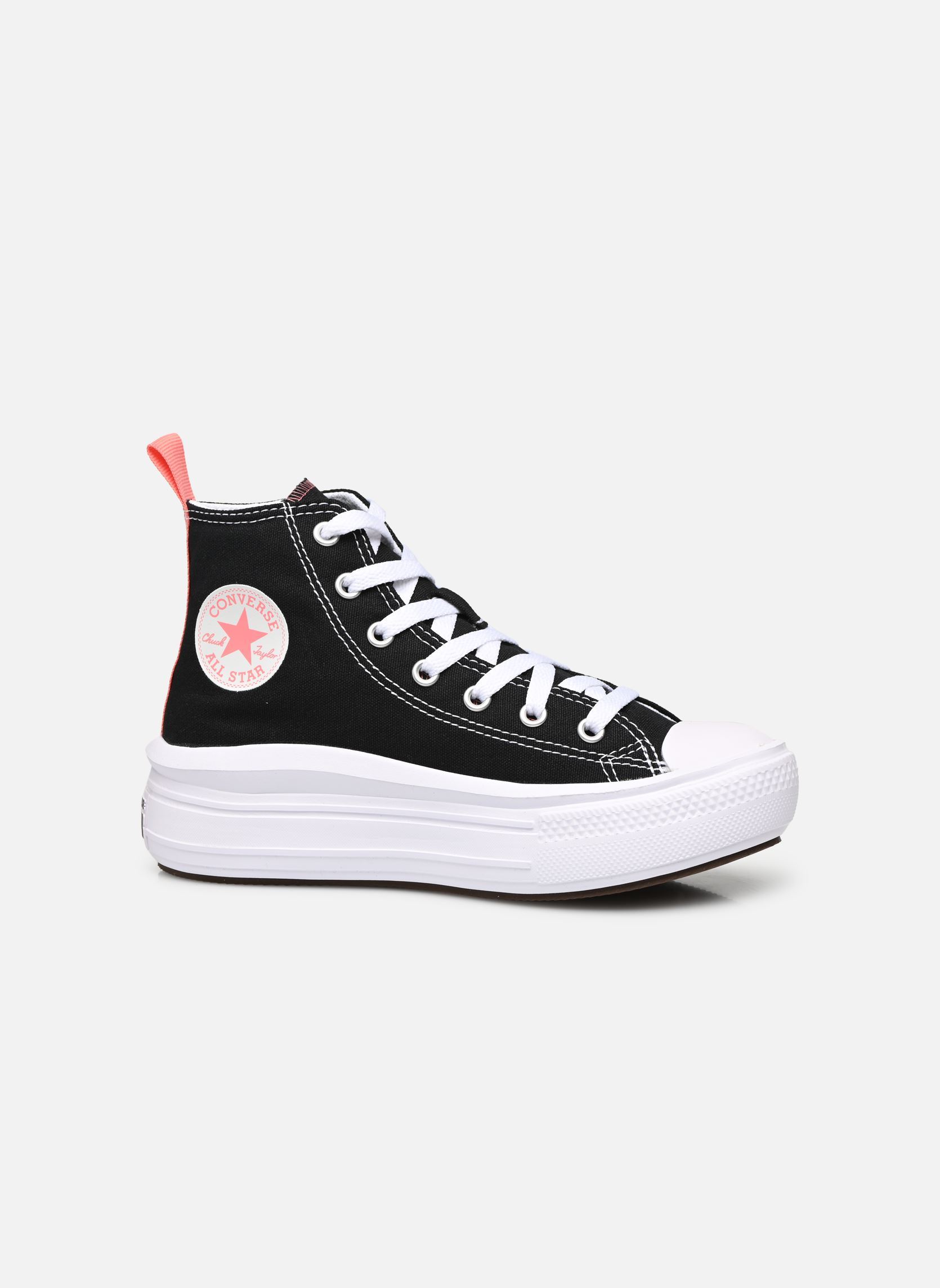 Baskets hautes Chuck Taylor All Star Move Color Pop Pla noir Converse Baskets hautes Chuck Taylor All Star Move Color Pop Pla noir Black/Pink Salt/White