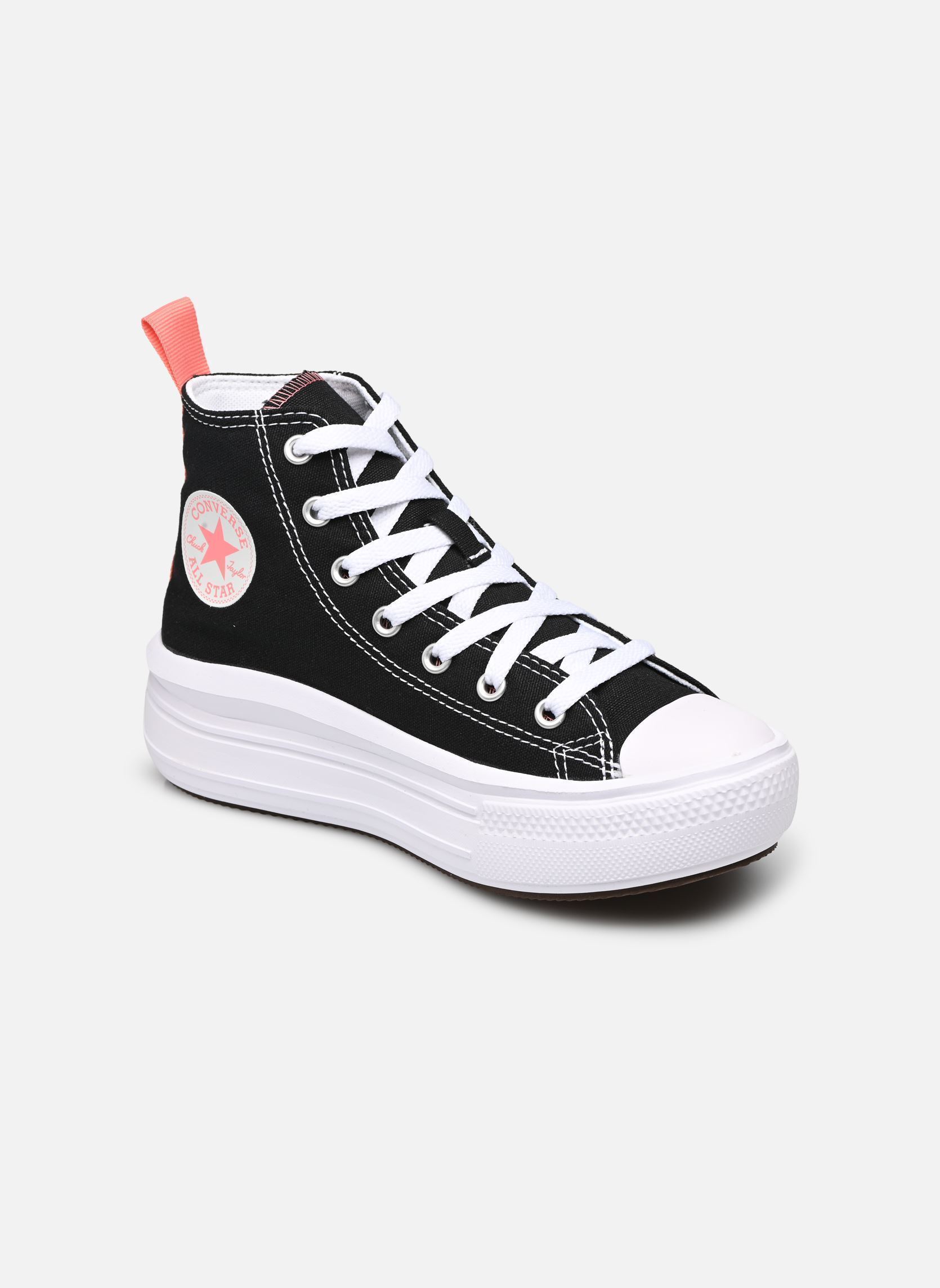 Baskets hautes Chuck Taylor All Star Move Color Pop Pla noir Converse Baskets hautes Chuck Taylor All Star Move Color Pop Pla noir Black/Pink Salt/White