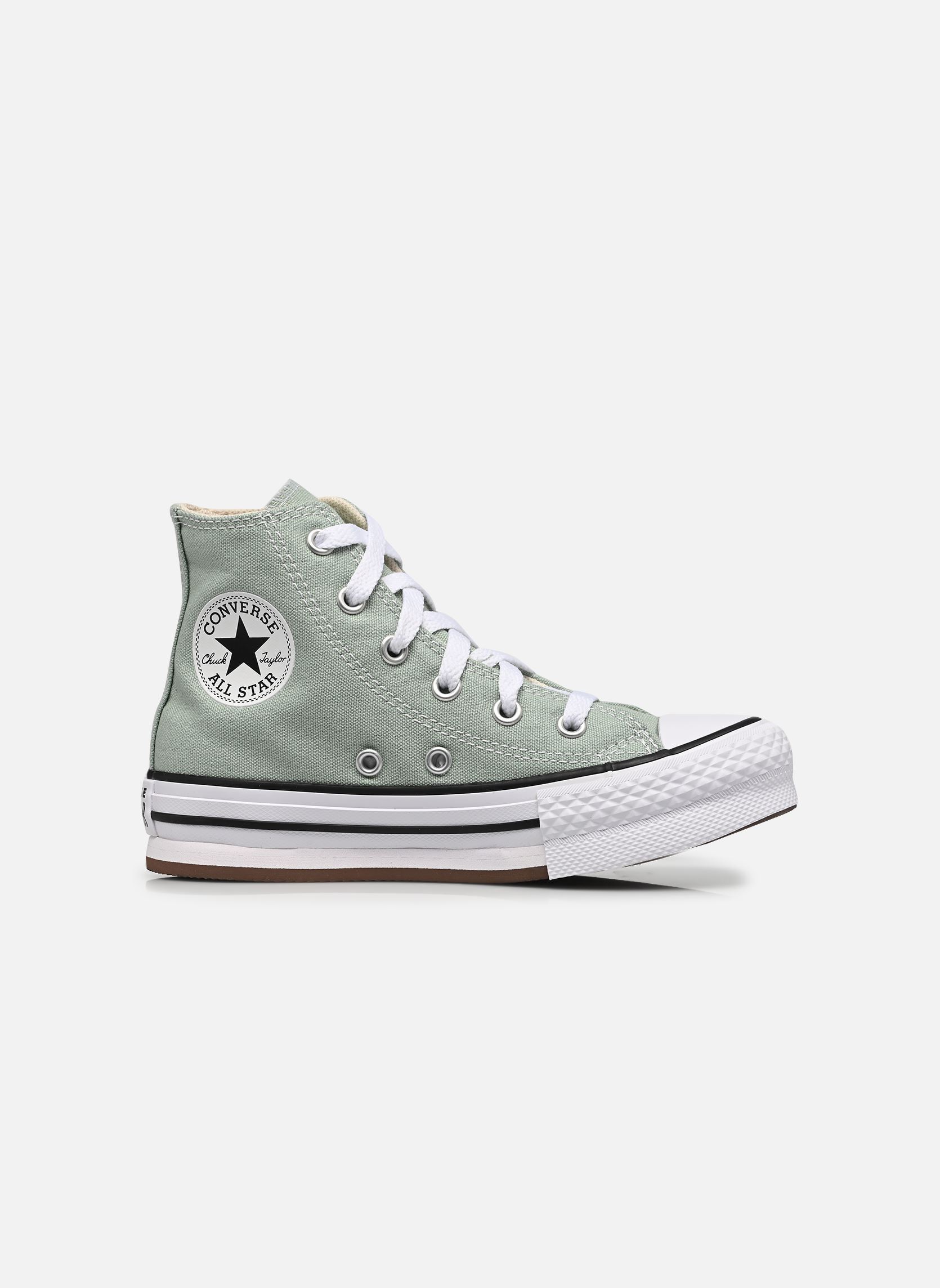 Baskets hautes Chuck Taylor All Star Eva Lift Canvas Pl fille vert Converse Baskets hautes Chuck Taylor All Star Eva Lift Canvas Pl fille vert THYME AGAIN/WHITE