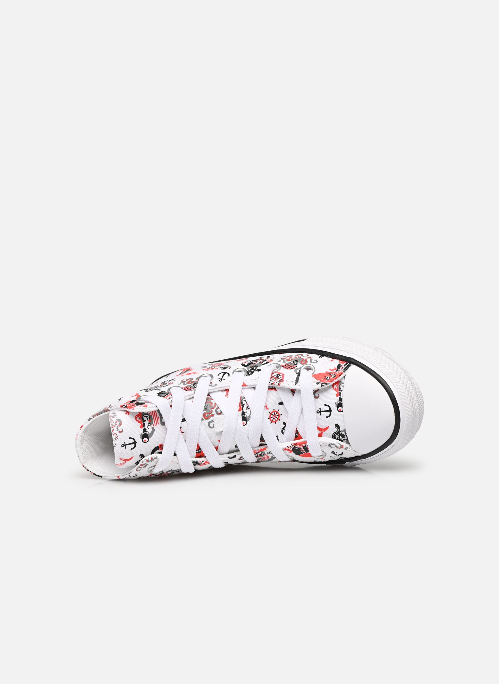Baskets hautes Chuck Taylor All Star Pirate Print Hi garçon blanc Converse Baskets hautes Chuck Taylor All Star Pirate Print Hi garçon blanc White/University Red/Black