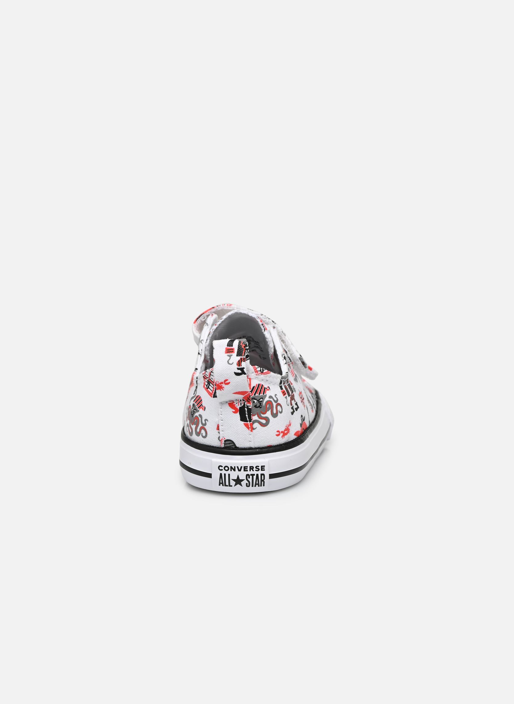 Sneakers basse Chuck Taylor Al Star 2V Pirates Hi bambino bianco Converse Sneakers basse Chuck Taylor Al Star 2V Pirates Hi bambino bianco White/University Red/Black