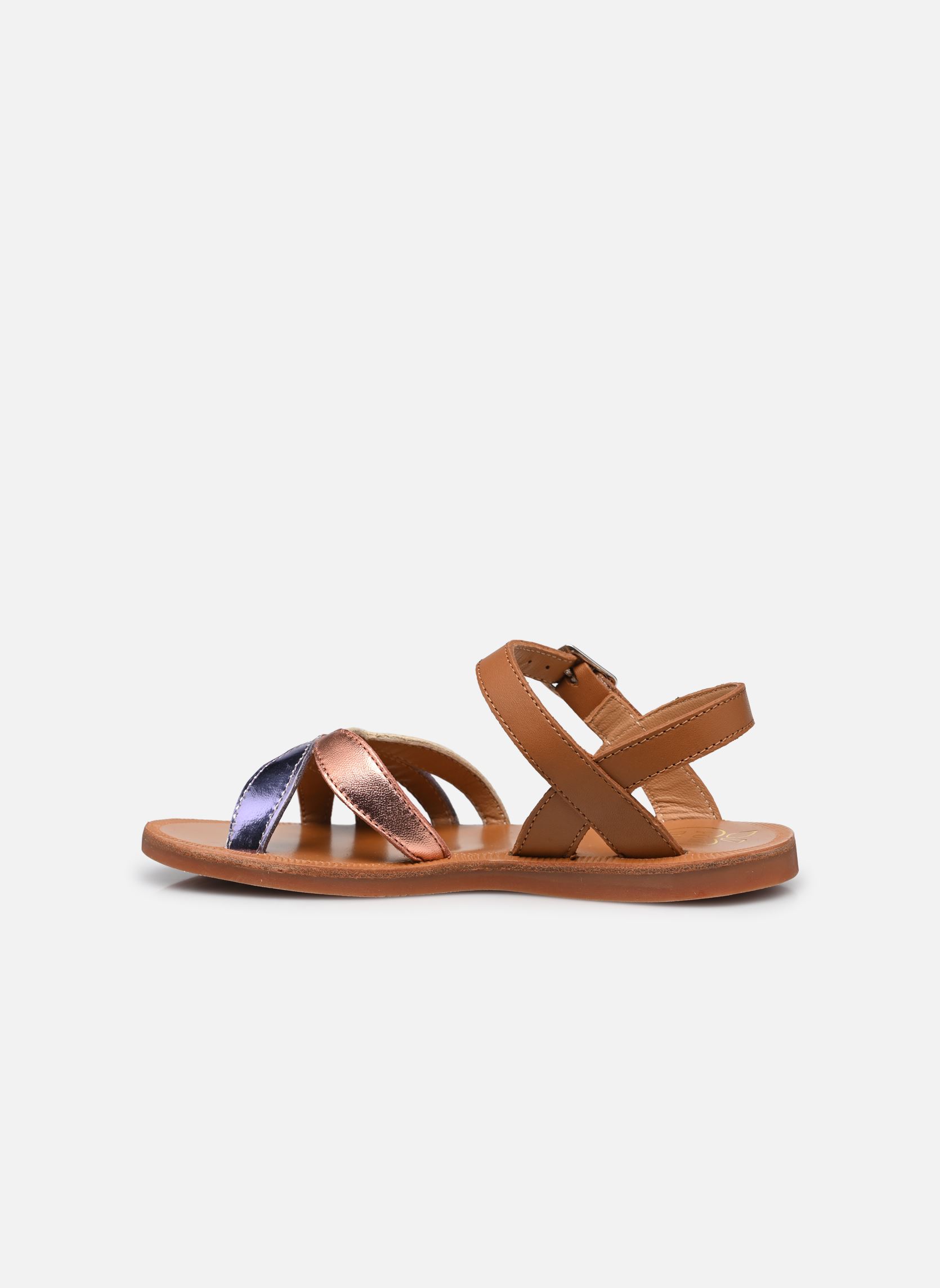 Sandales Plagette Oto fille multicolore Pom d Api Sandales Plagette Oto fille multicolore CAMEL-TERRA COTTA