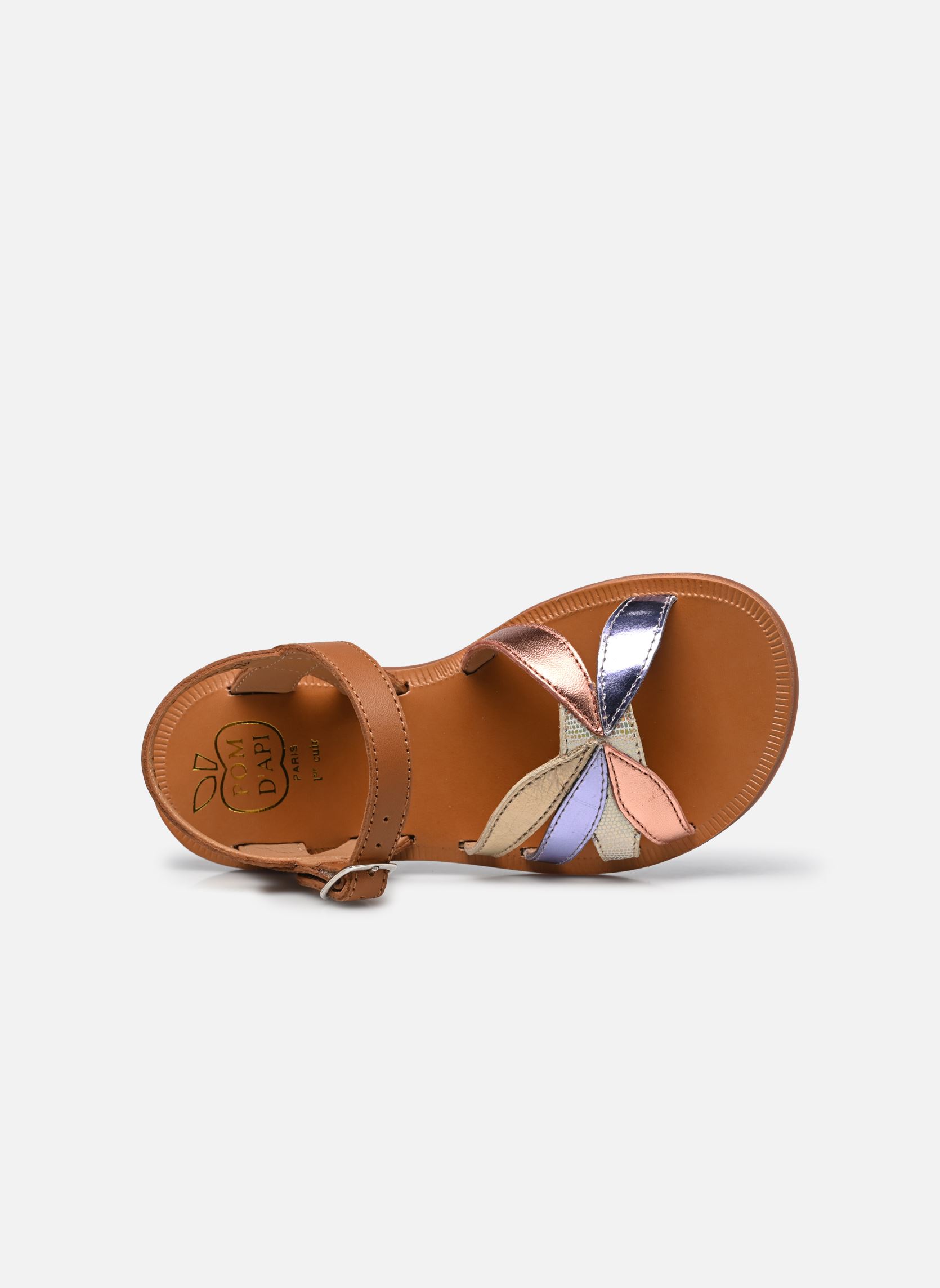 Sandales Plagette Oto fille multicolore Pom d Api Sandales Plagette Oto fille multicolore CAMEL-TERRA COTTA