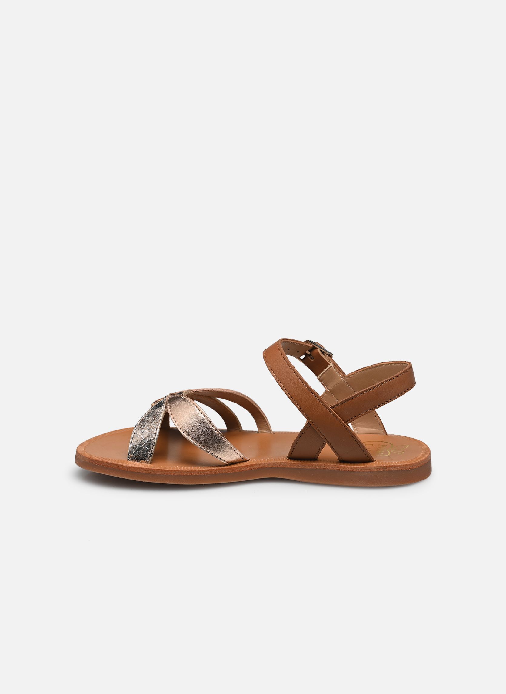 Sandalen Plagette Oto mädchen braun Pom d Api Sandalen Plagette Oto mädchen braun CAMEL-MULTI