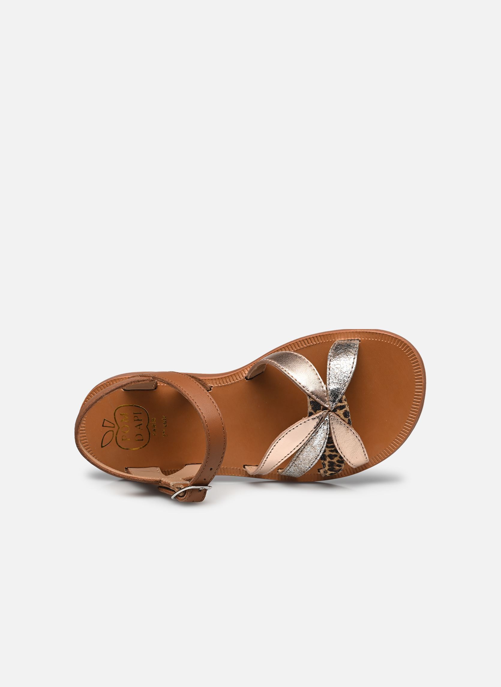Sandalen Plagette Oto mädchen braun Pom d Api Sandalen Plagette Oto mädchen braun CAMEL-MULTI