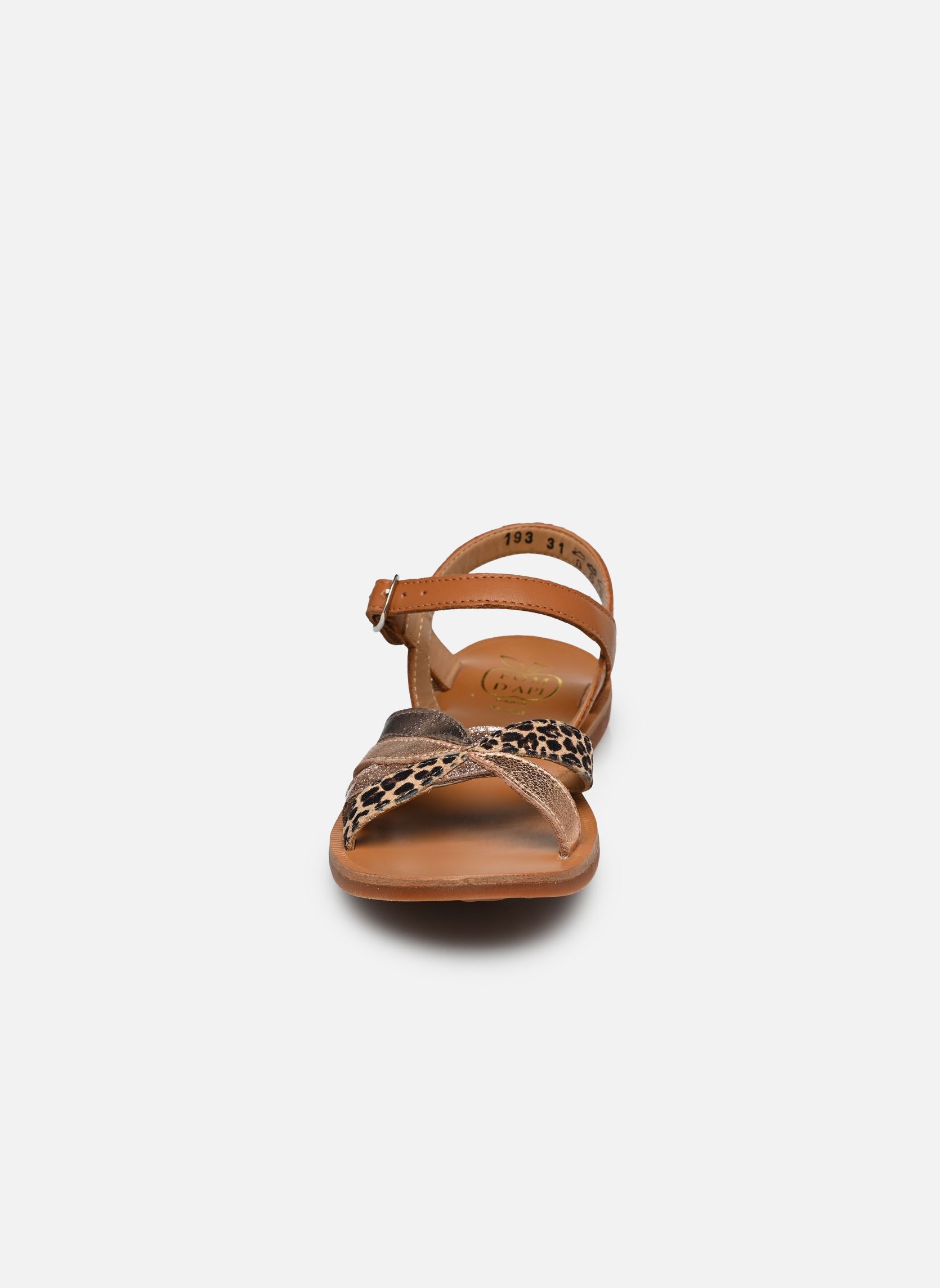 Sandales Plagette Oto fille marron Pom d Api Sandales Plagette Oto fille marron CUERO-CUIVRE