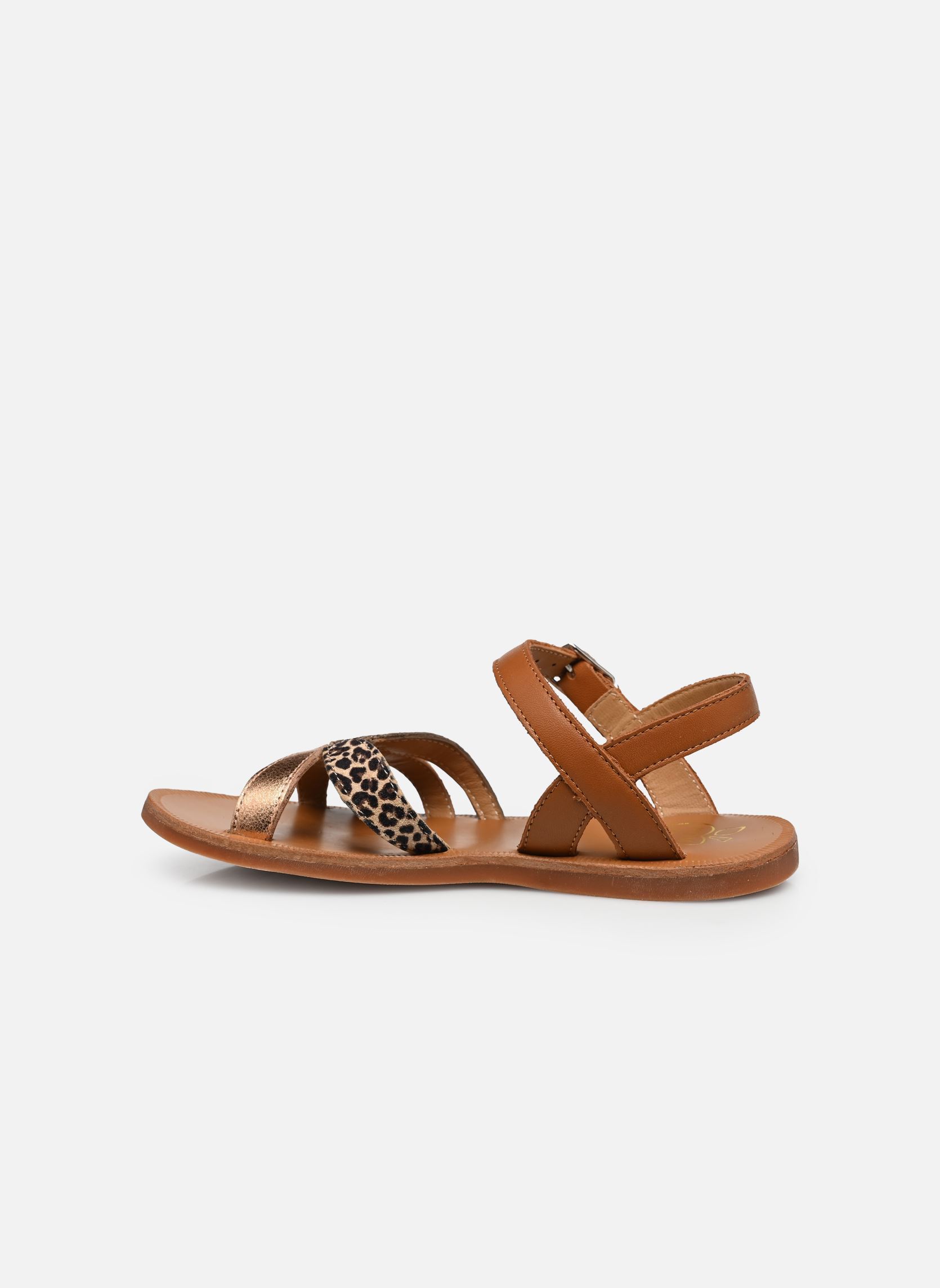 Sandales Plagette Oto fille marron Pom d Api Sandales Plagette Oto fille marron CUERO-CUIVRE