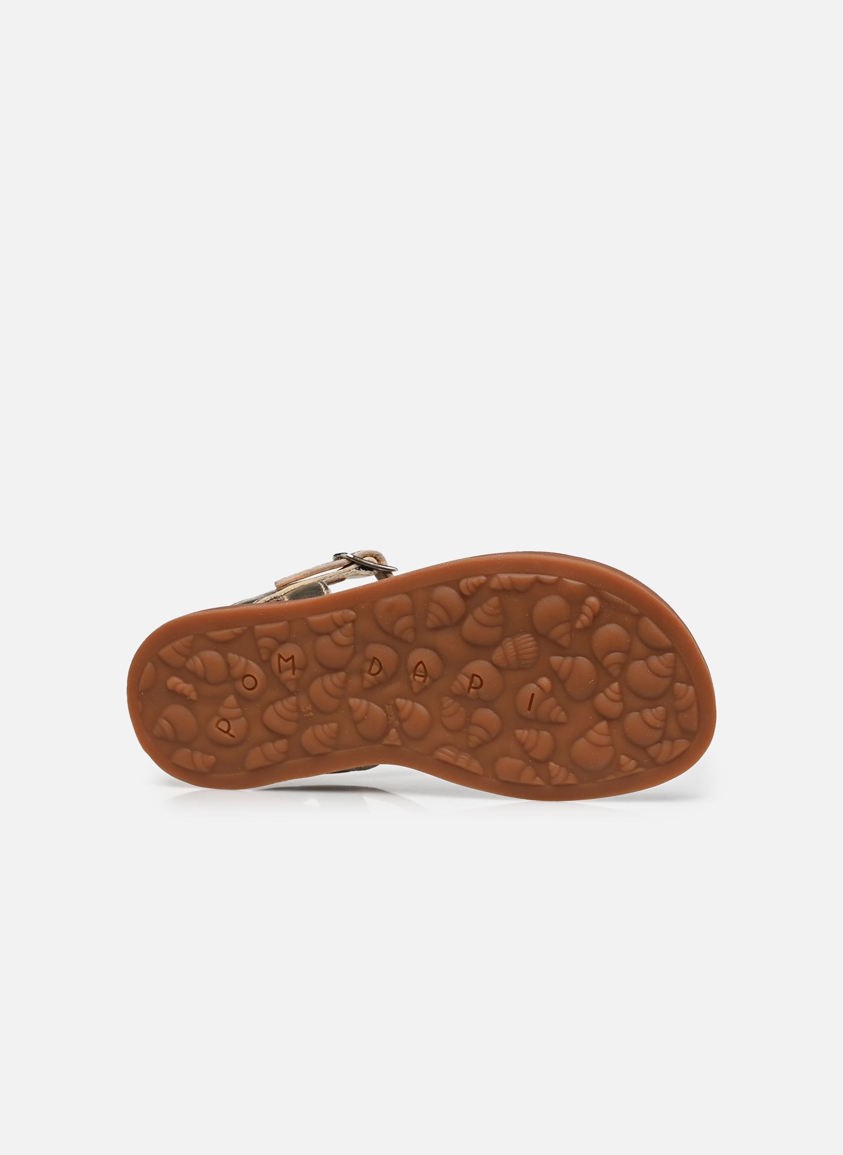 Sandales Plagette Oto fille or et bronze Pom d Api Sandales Plagette Oto fille or et bronze PLATINE-MULTI 2
