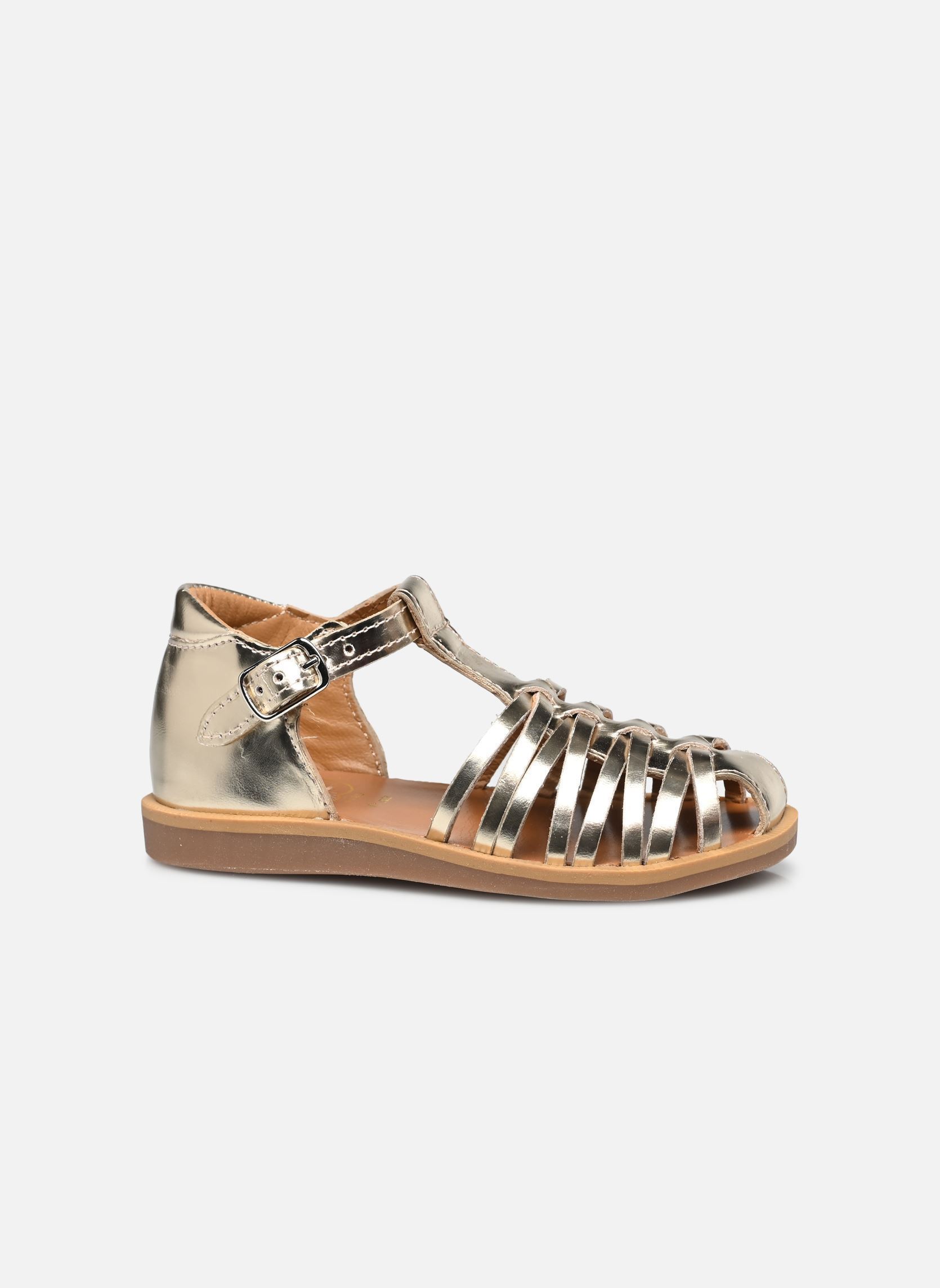 Sandalen Poppy Royal meisjes goud en brons Pom d Api Sandalen Poppy Royal meisjes goud en brons PLATINE 3