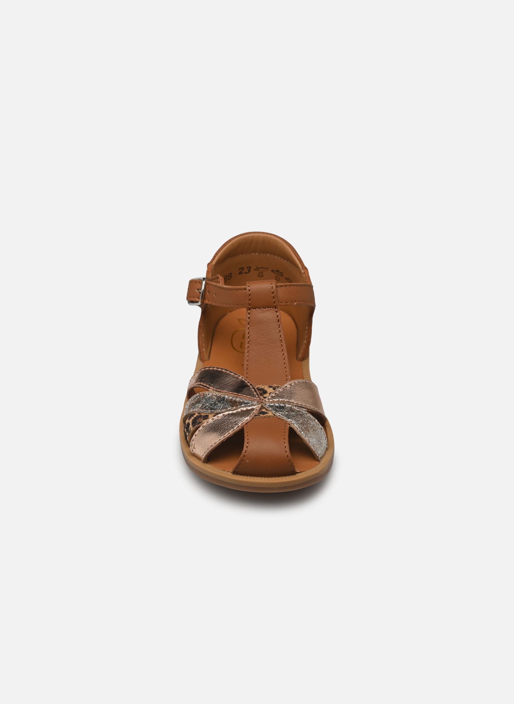 Sandali Poppy Oto bambina marrone Pom d Api Sandali Poppy Oto bambina marrone CAMEL