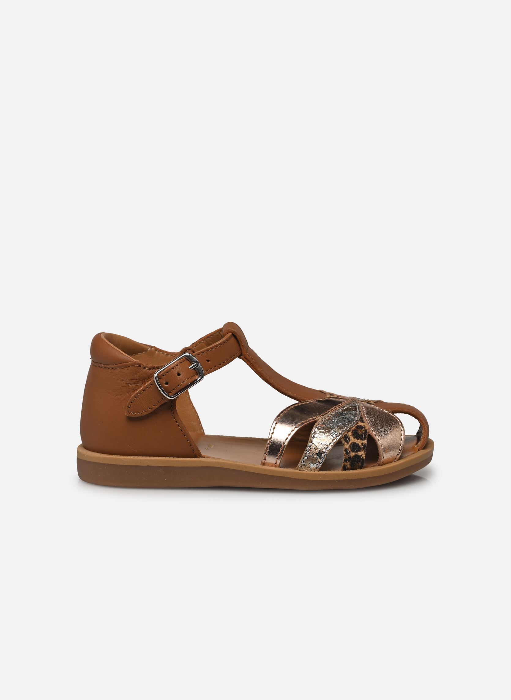 Sandali Poppy Oto bambina marrone Pom d Api Sandali Poppy Oto bambina marrone CAMEL