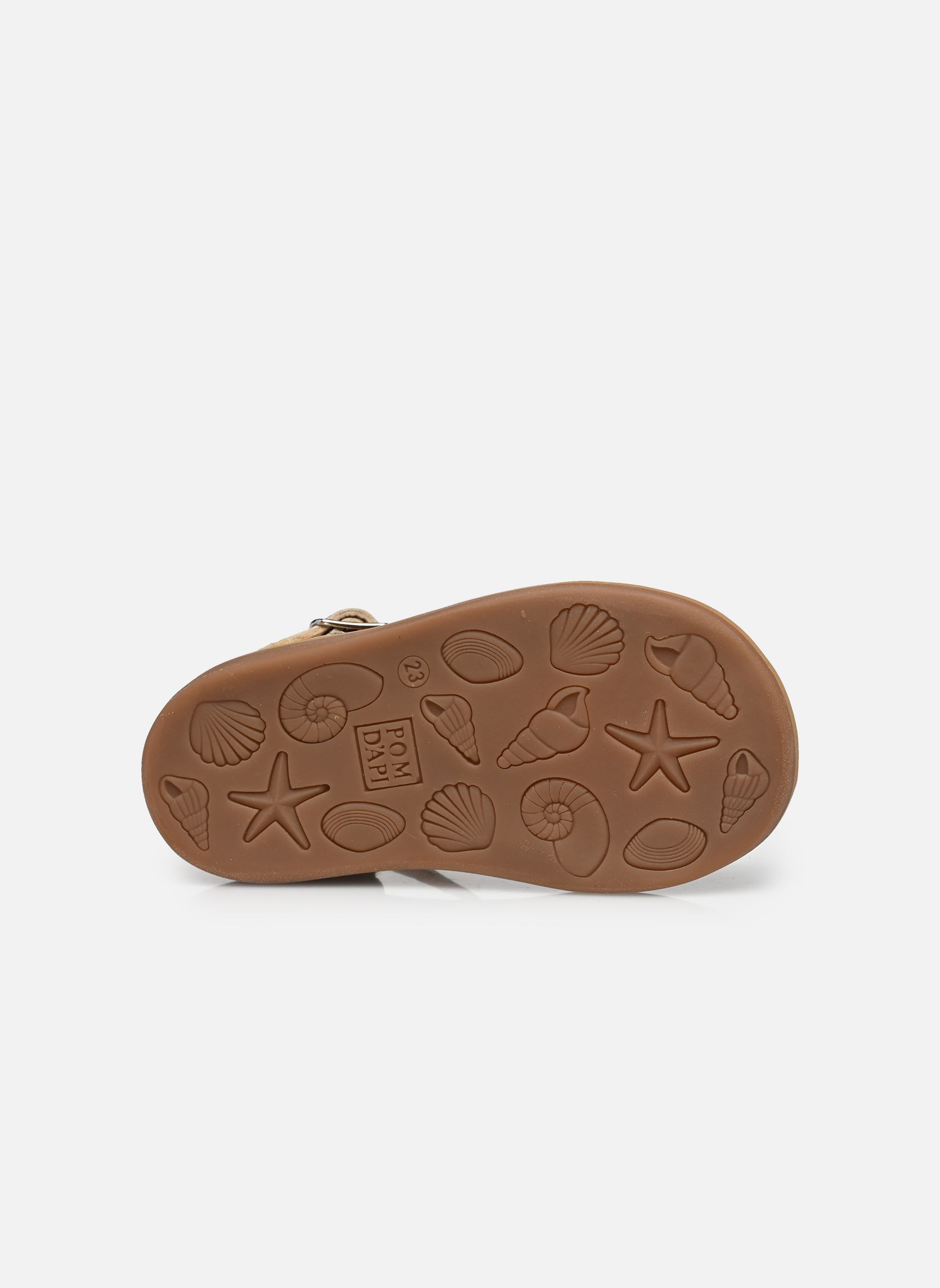 Sandales Poppy Oto fille or et bronze Pom d Api Sandales Poppy Oto fille or et bronze PLATINE-MULTI