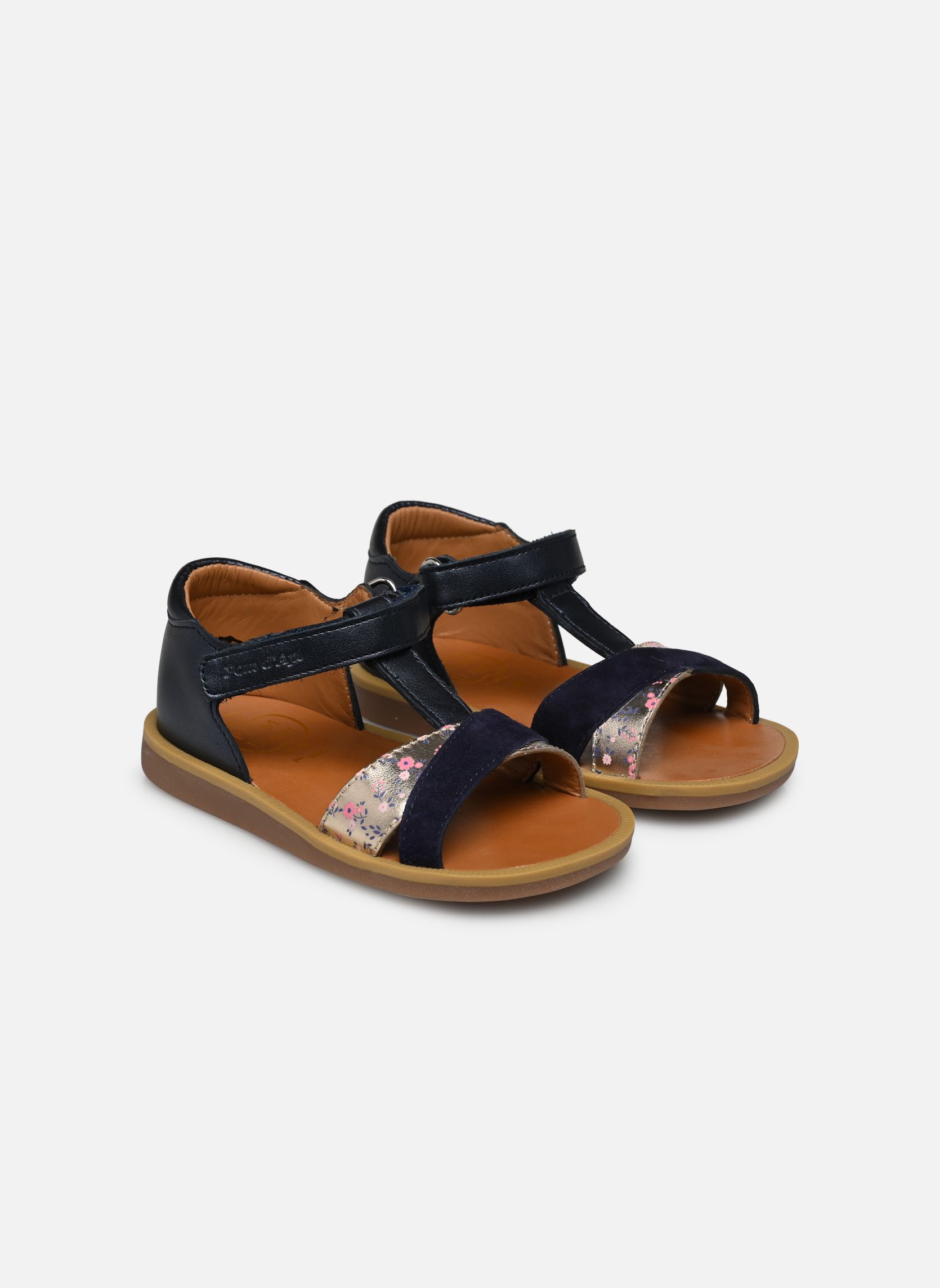 Sandalen Poppy Tek mädchen blau Pom d Api Sandalen Poppy Tek mädchen blau MARINE
