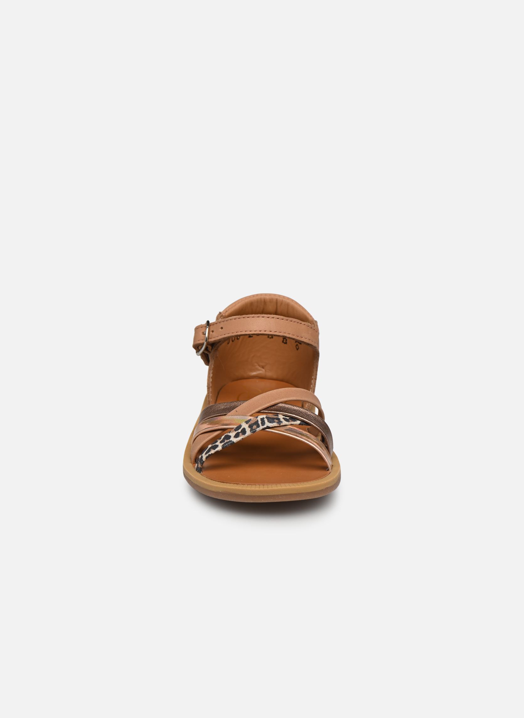 Sandales Poppy Erg fille marron Pom d Api Sandales Poppy Erg fille marron CAMEL - CUIVRE