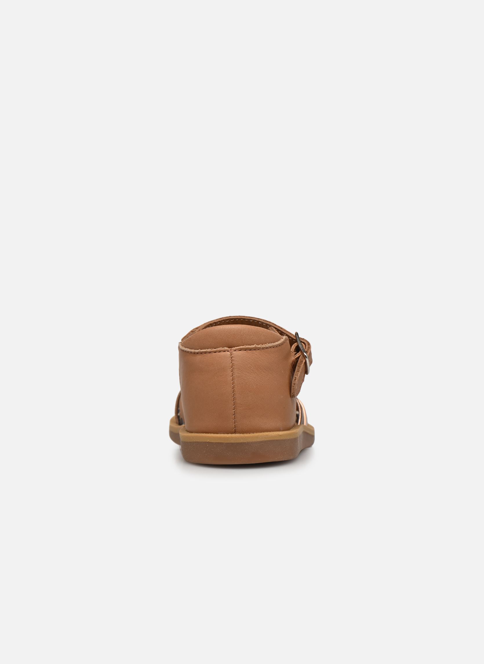 Sandales Poppy Erg fille marron Pom d Api Sandales Poppy Erg fille marron CAMEL - CUIVRE