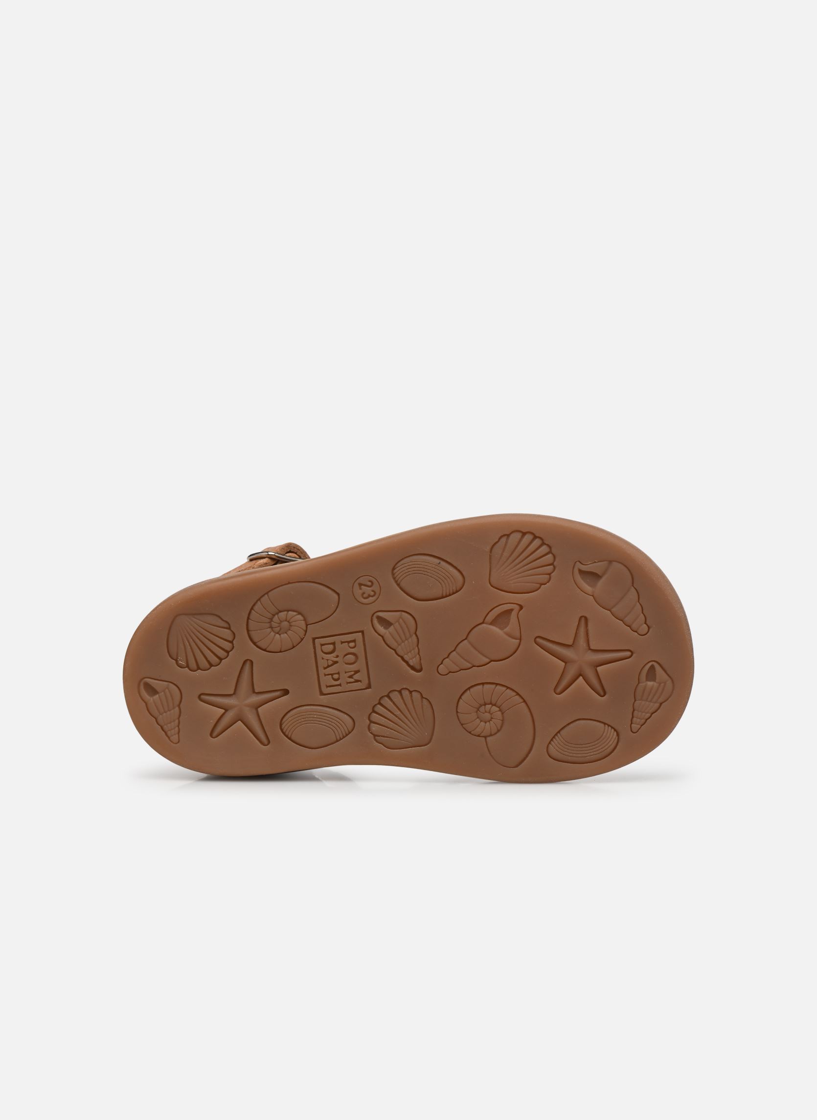 Sandales Poppy Erg fille marron Pom d Api Sandales Poppy Erg fille marron CAMEL - CUIVRE