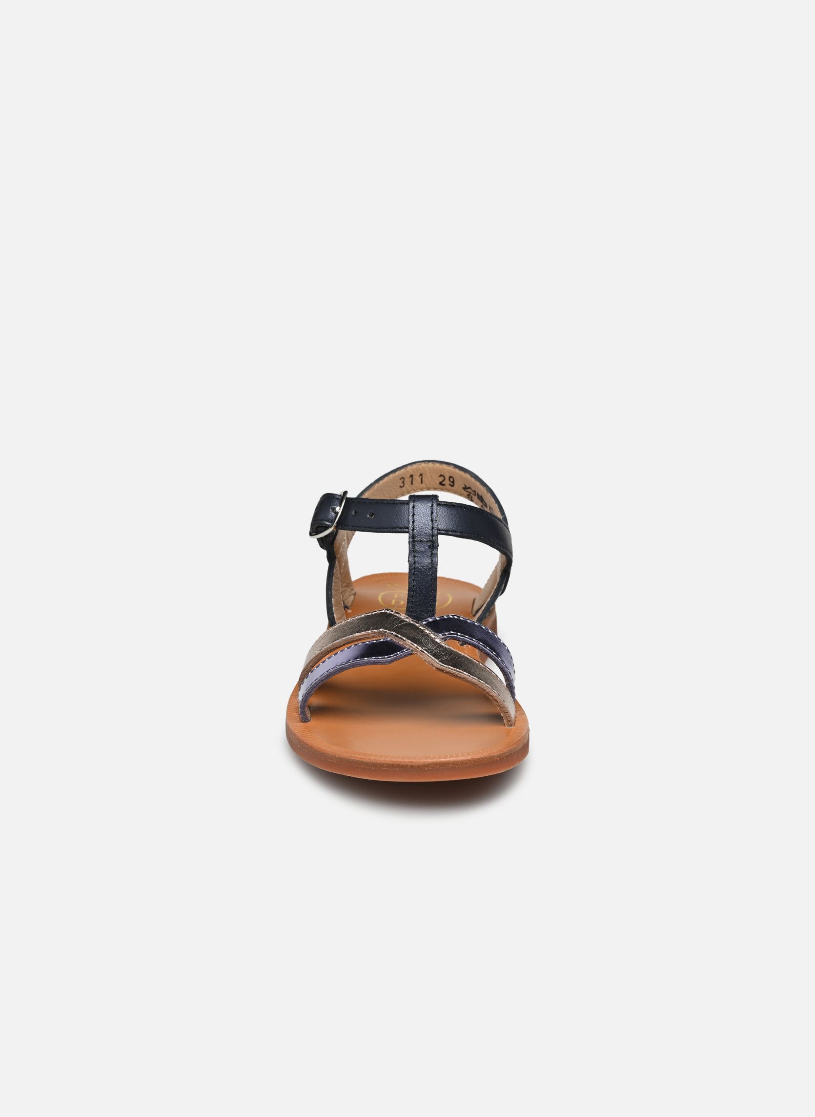 Sandales Plagette Salome Tek fille bleu Pom d Api Sandales Plagette Salome Tek fille bleu MARINE