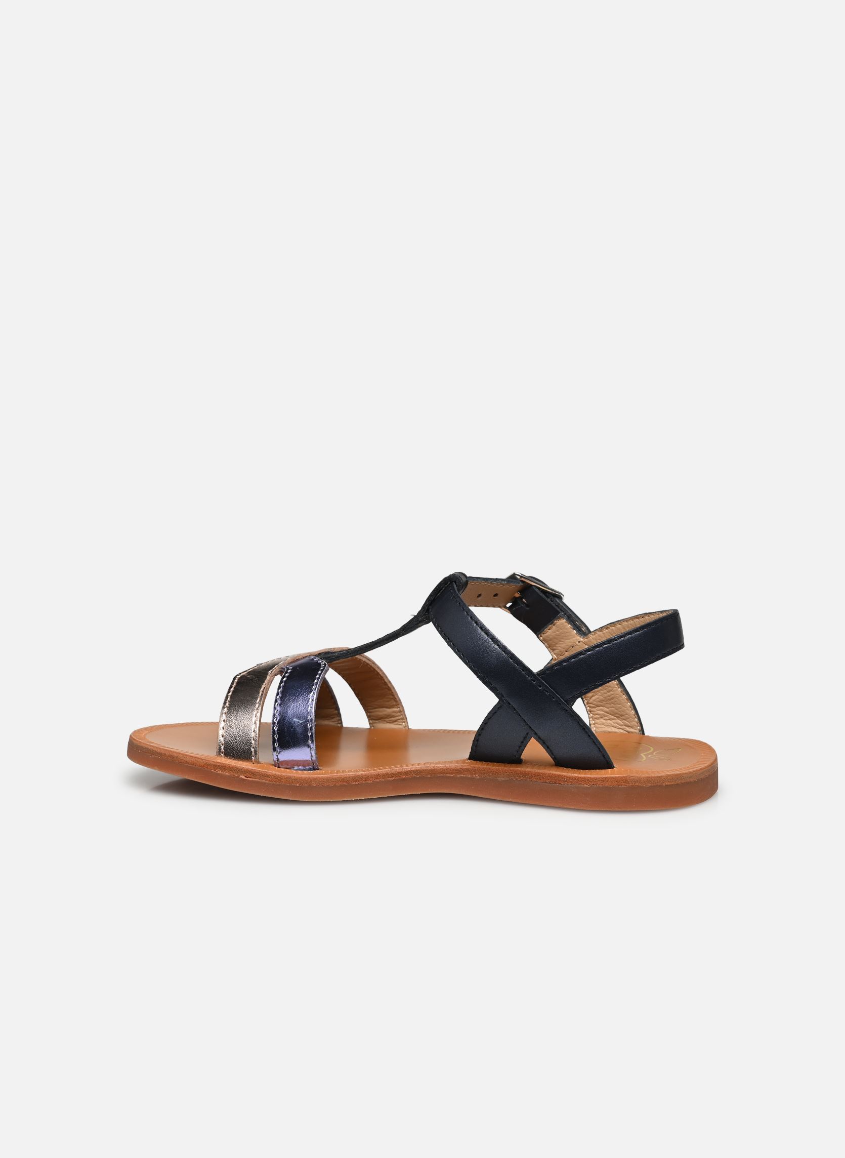 Sandales Plagette Salome Tek fille bleu Pom d Api Sandales Plagette Salome Tek fille bleu MARINE
