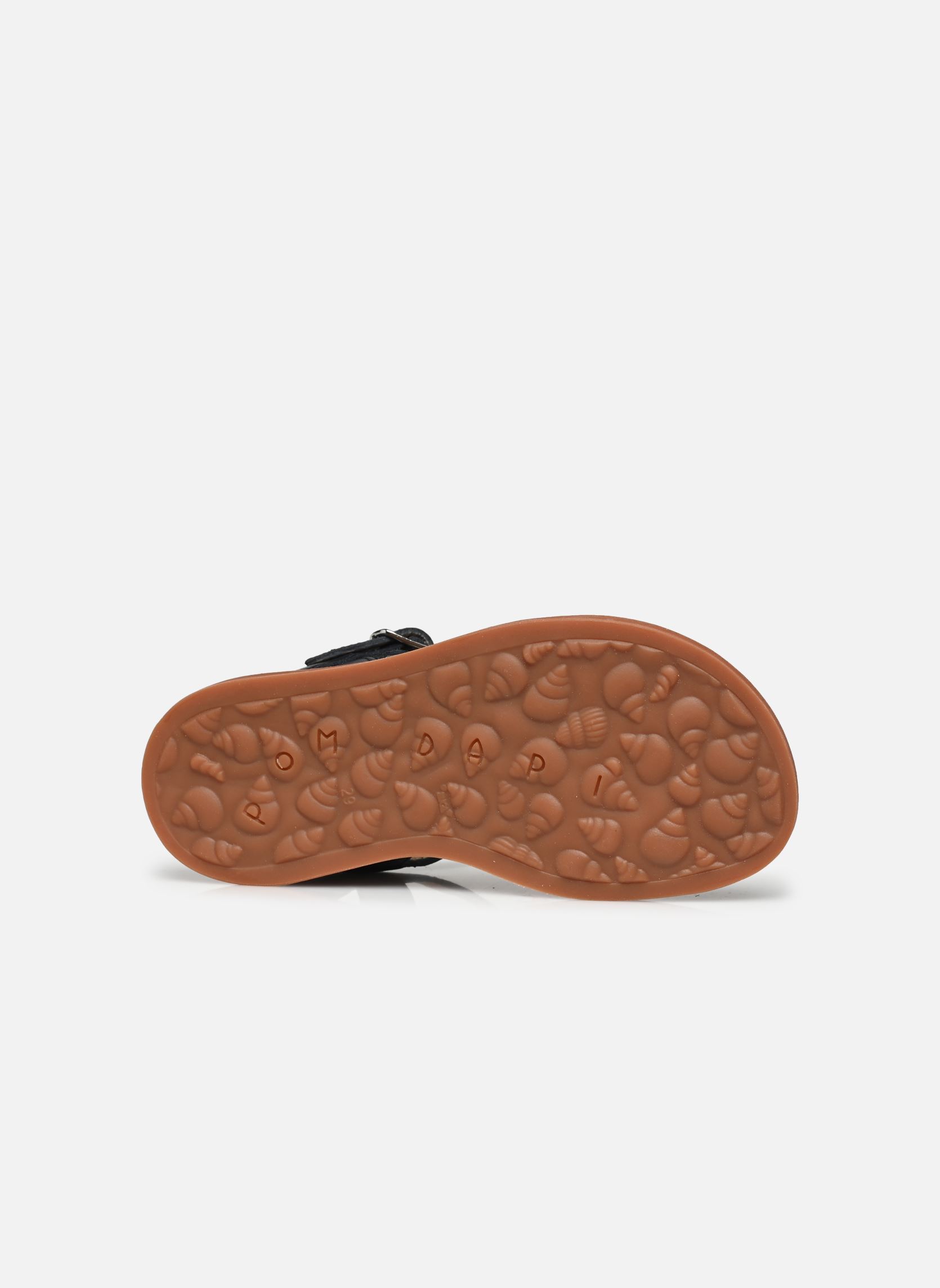 Sandales Plagette Salome Tek fille bleu Pom d Api Sandales Plagette Salome Tek fille bleu MARINE