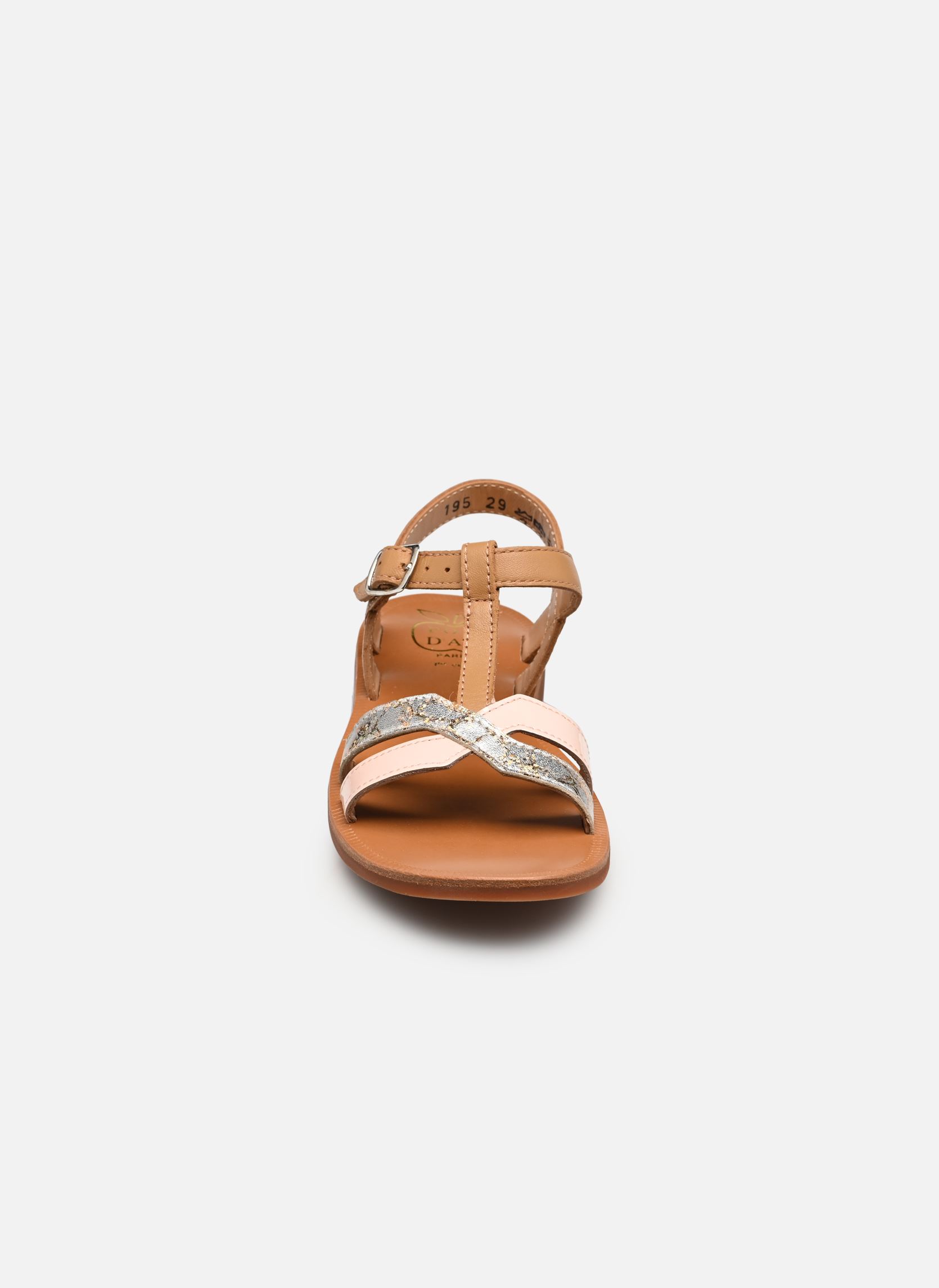 Sandalen Plagette Salome Tek mädchen braun Pom d Api Sandalen Plagette Salome Tek mädchen braun LIGHT CAMEL