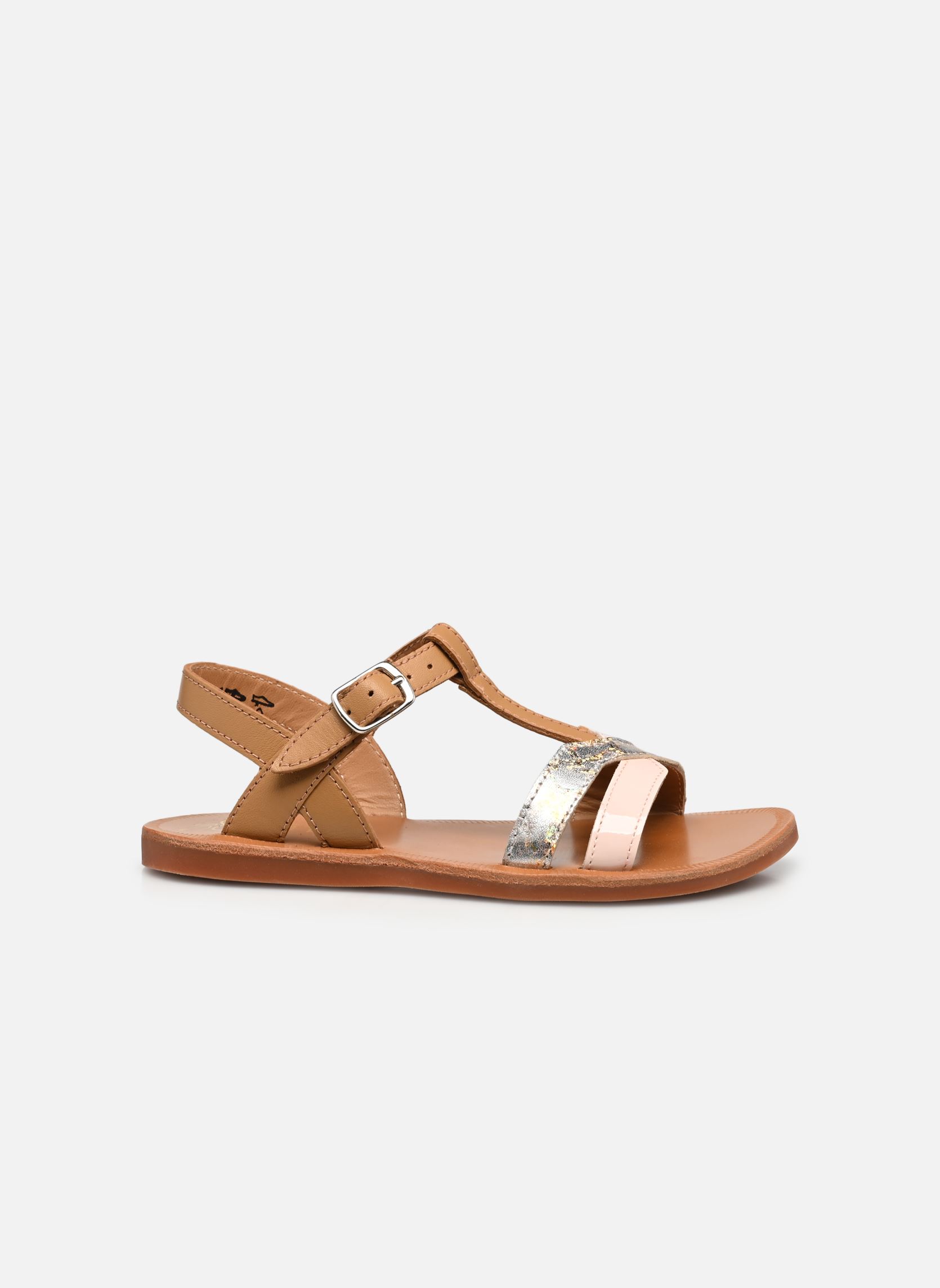 Sandalen Plagette Salome Tek mädchen braun Pom d Api Sandalen Plagette Salome Tek mädchen braun LIGHT CAMEL