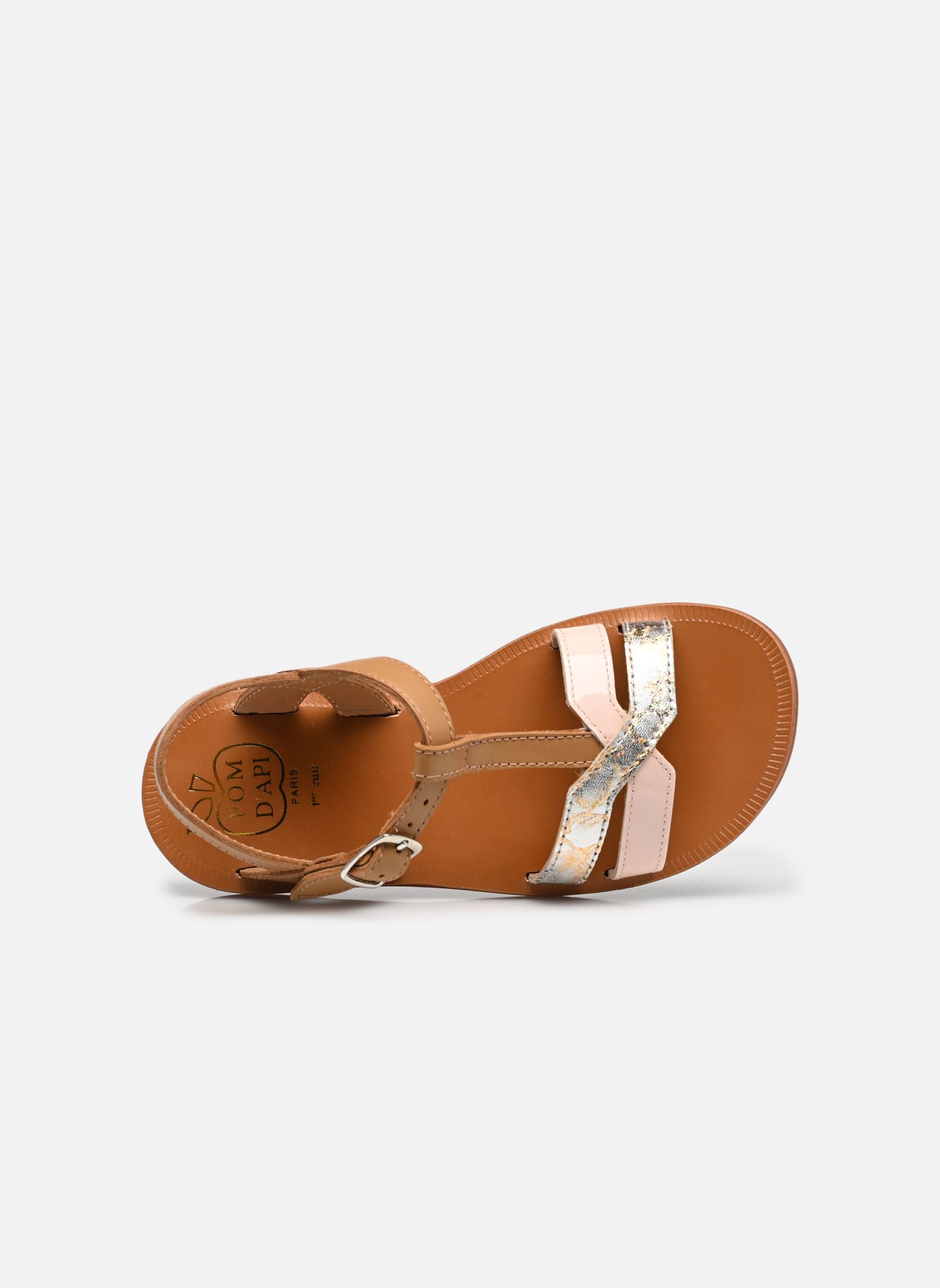 Sandalen Plagette Salome Tek mädchen braun Pom d Api Sandalen Plagette Salome Tek mädchen braun LIGHT CAMEL